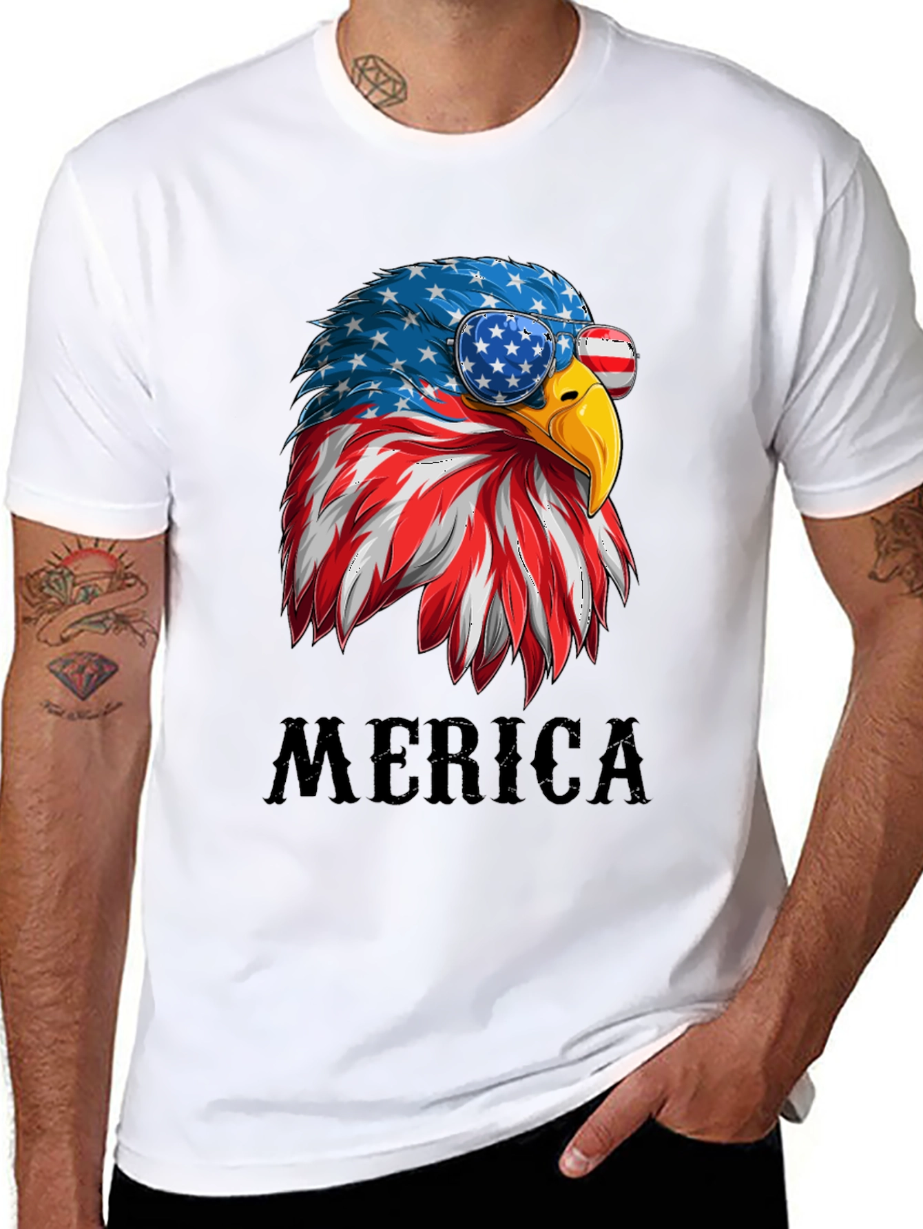 Patriotic Eagle T-Shirt - Merica Graphic Tee
