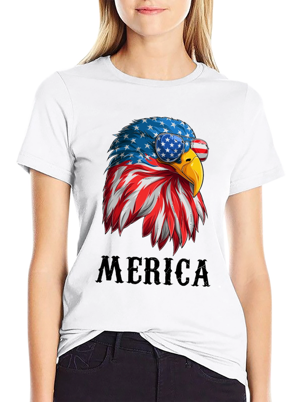 Patriotic Eagle T-Shirt - Merica Graphic Tee