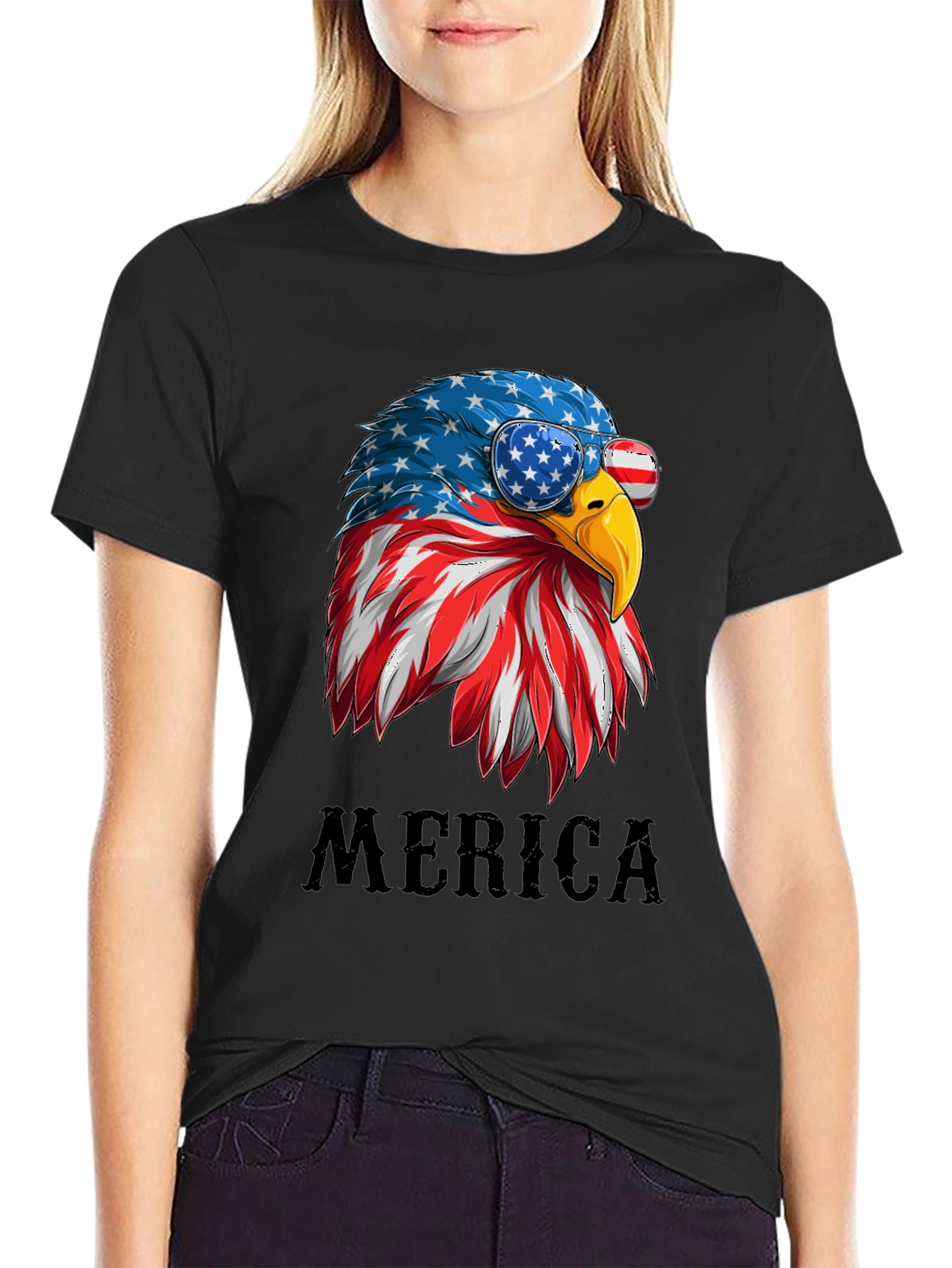 Patriotic Eagle T-Shirt - Merica Graphic Tee