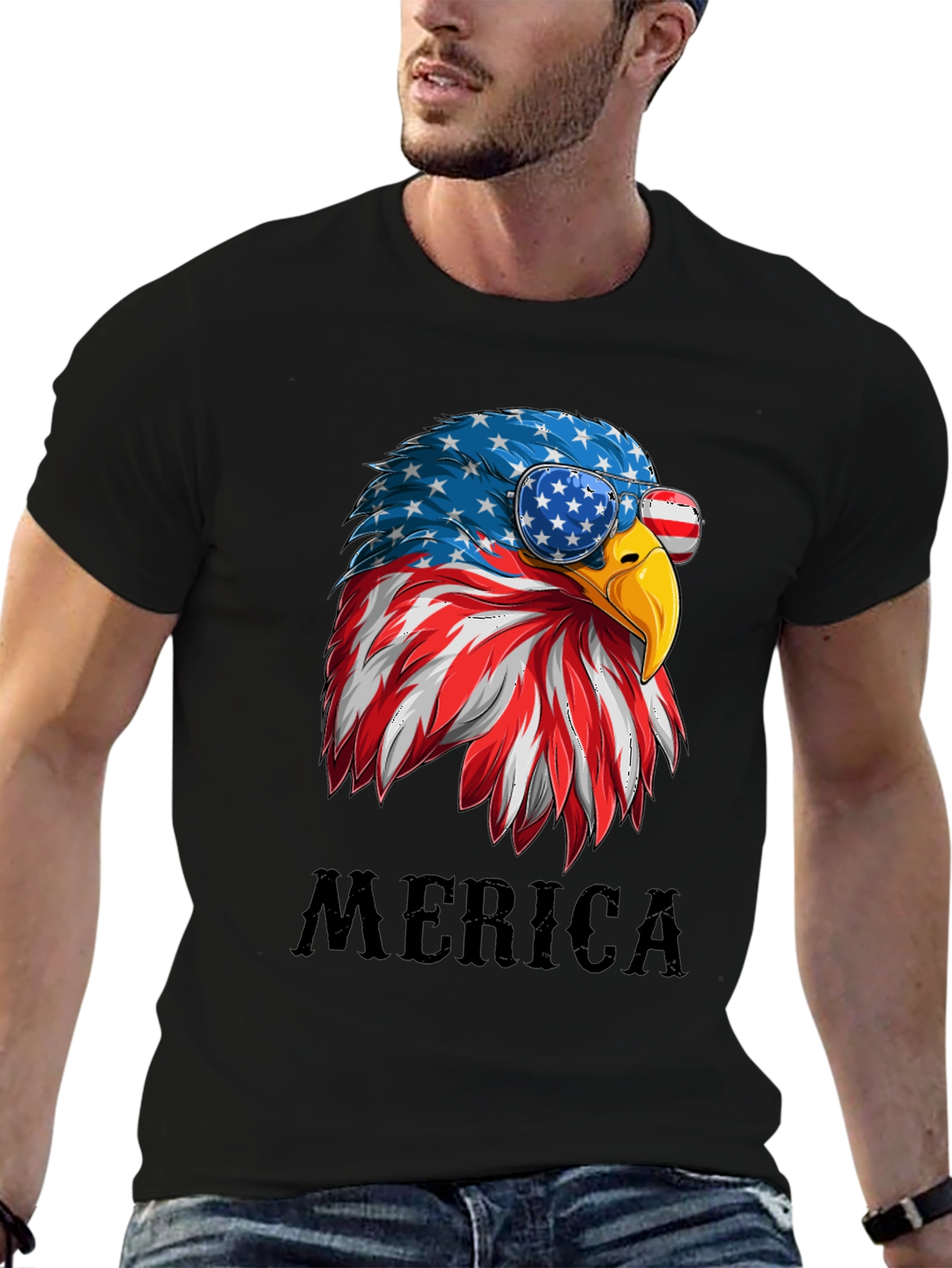 Patriotic Eagle T-Shirt - Merica Graphic Tee