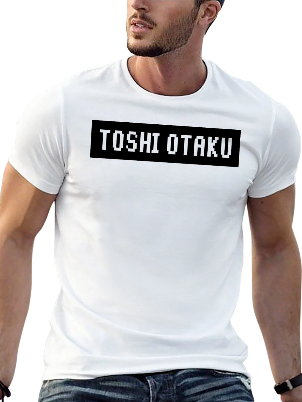 TOSHI OTAKU Black Pixel Graphic Tee