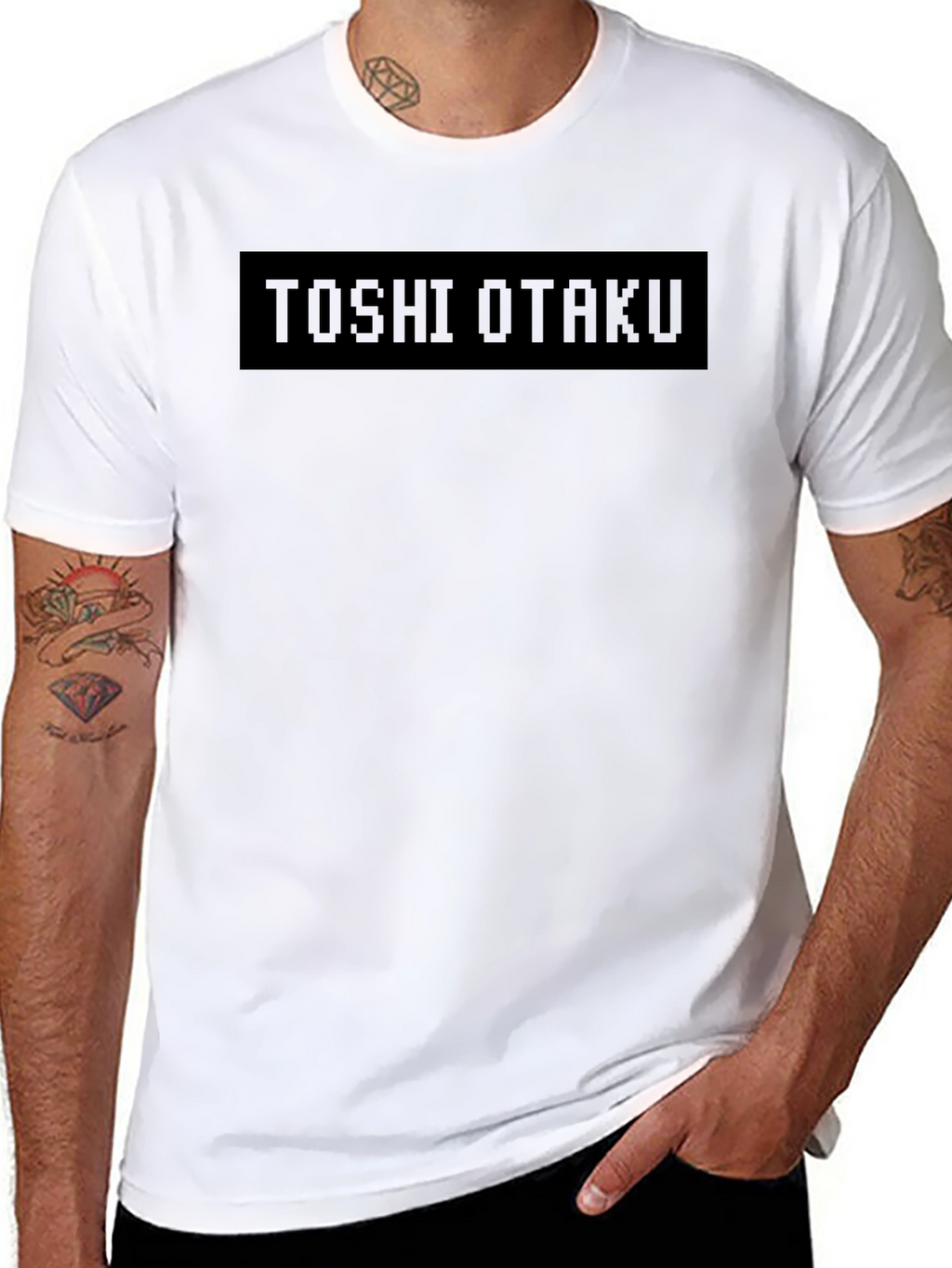TOSHI OTAKU Black Pixel Graphic Tee