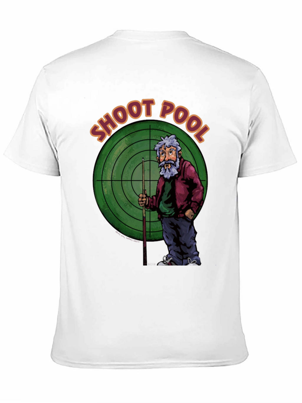 Shoot Pool Graphic T-Shirt Billiards Tee
