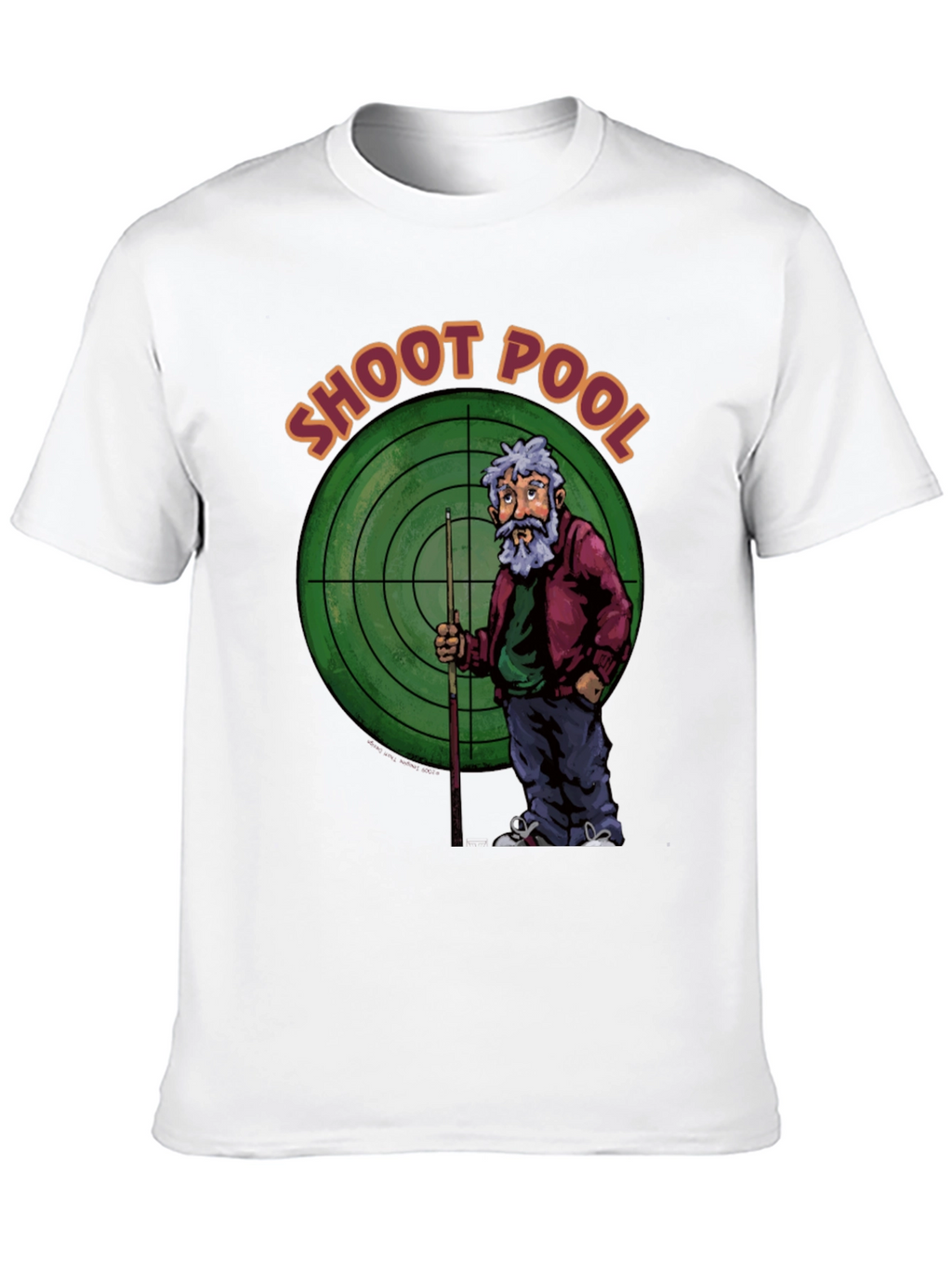 Shoot Pool Graphic T-Shirt Billiards Tee