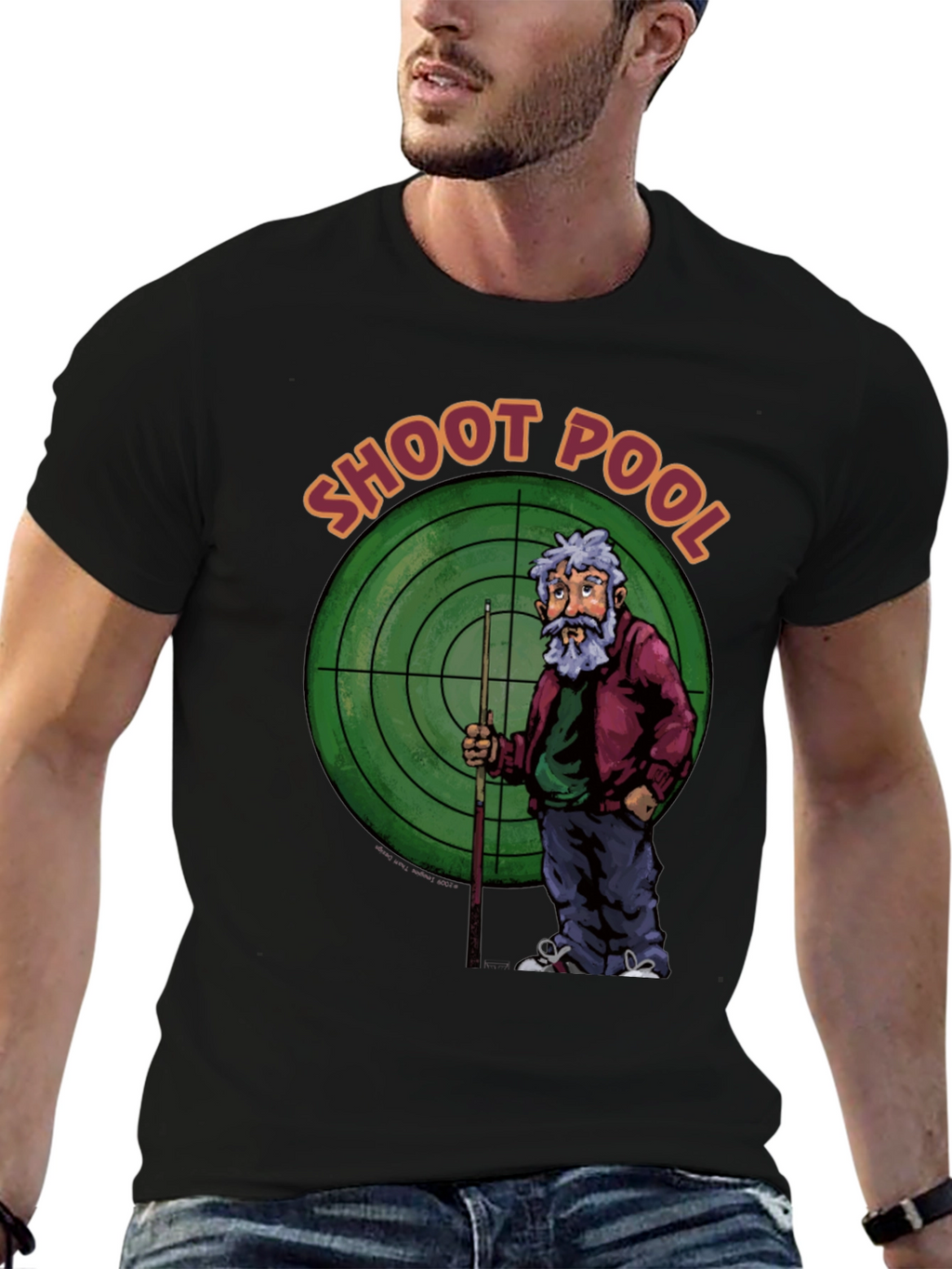 Shoot Pool Graphic T-Shirt Billiards Tee