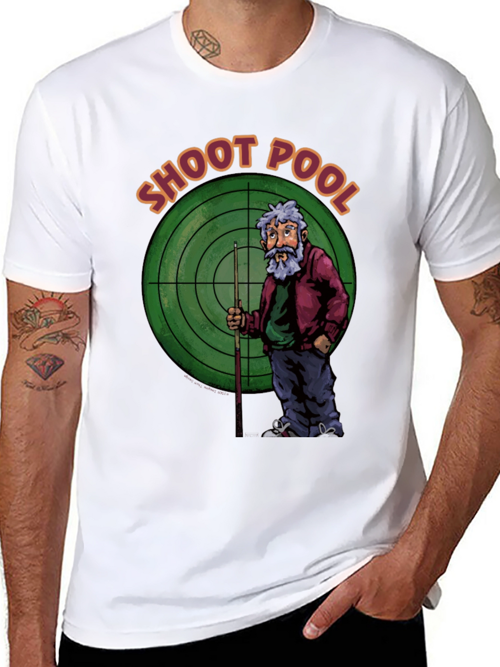 Shoot Pool Graphic T-Shirt Billiards Tee