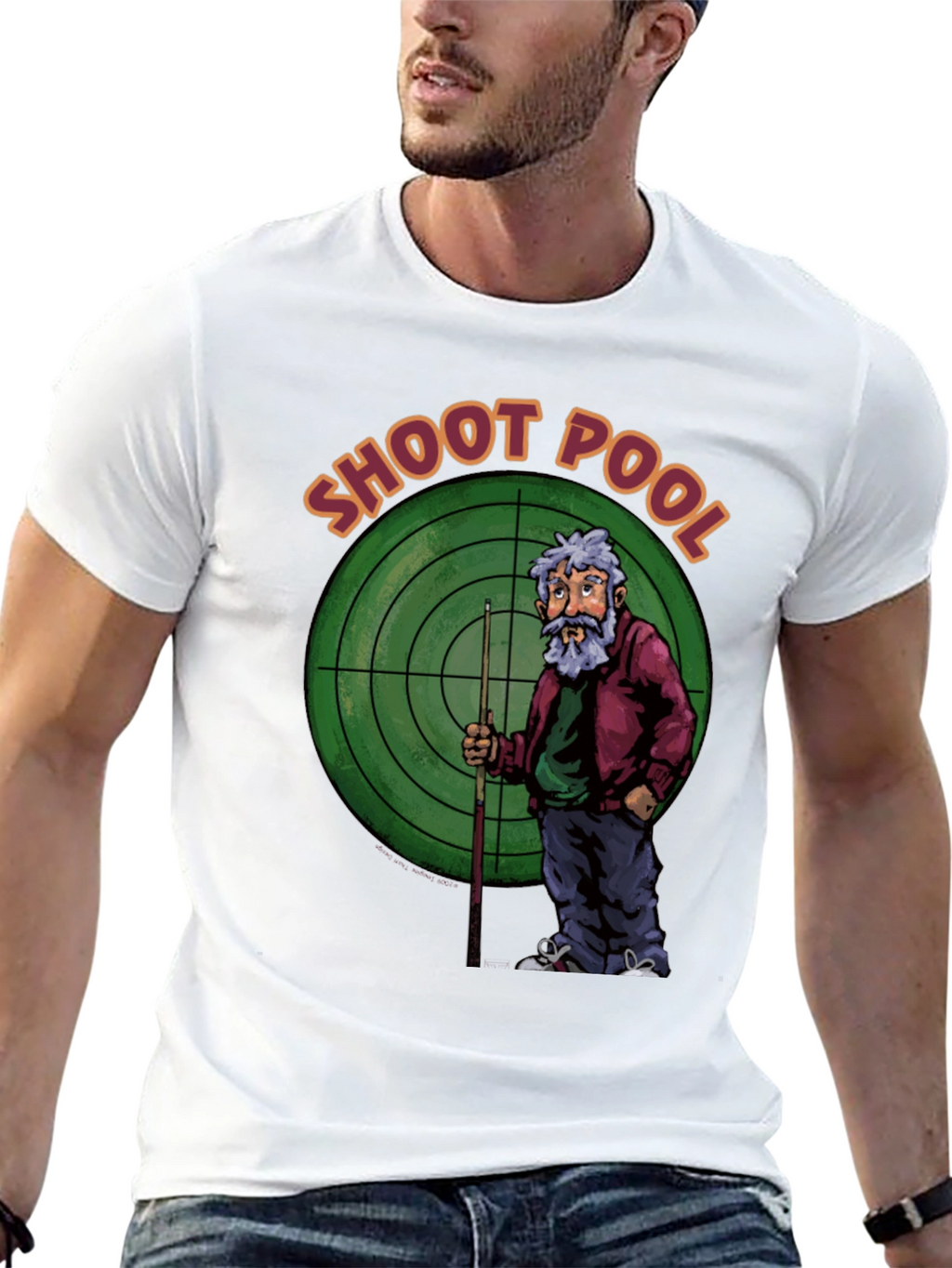 Shoot Pool Graphic T-Shirt Billiards Tee