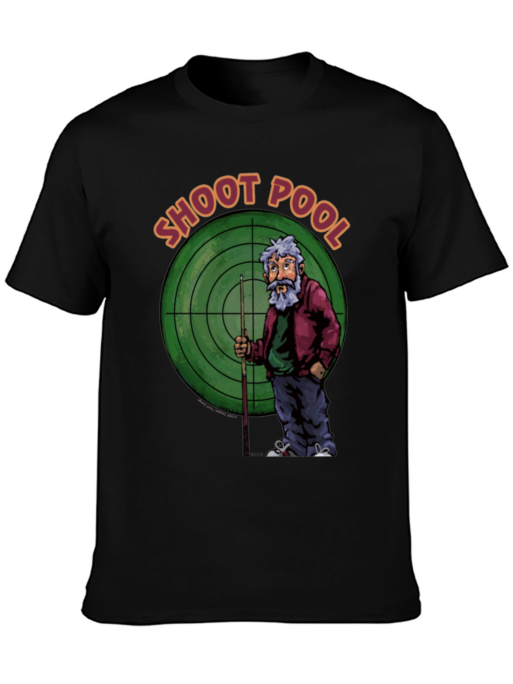 Shoot Pool Graphic T-Shirt Billiards Tee