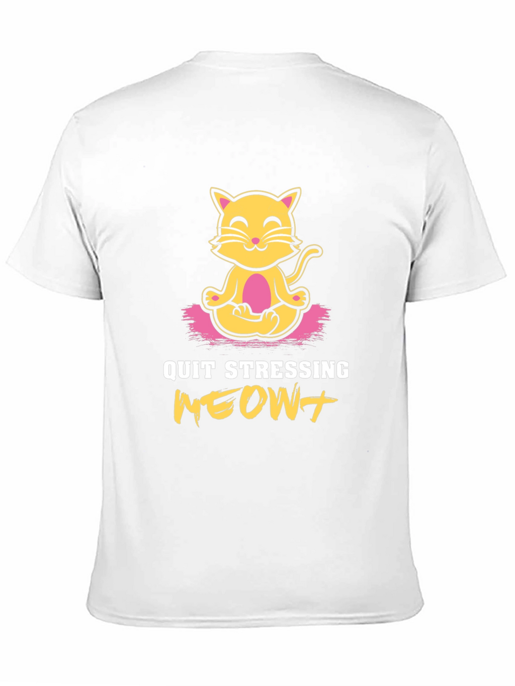 Zen Cat T-Shirt - Quit Stressing MEOW!