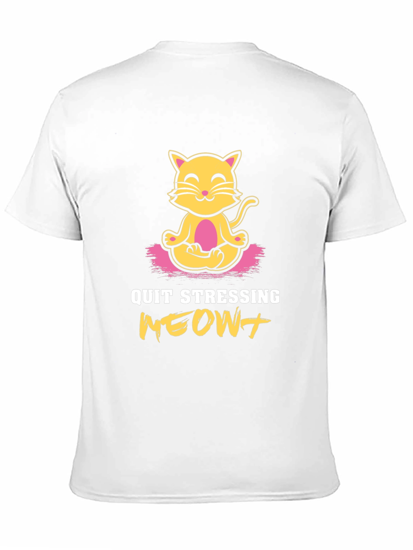 Zen Cat T-Shirt - Quit Stressing MEOW!