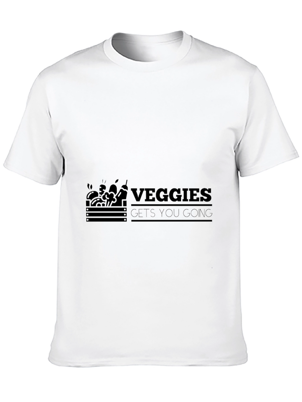 Veggies Gets You Going Black T-Shirt