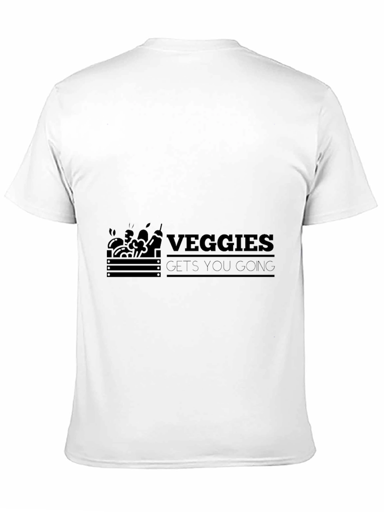 Veggies Gets You Going Black T-Shirt