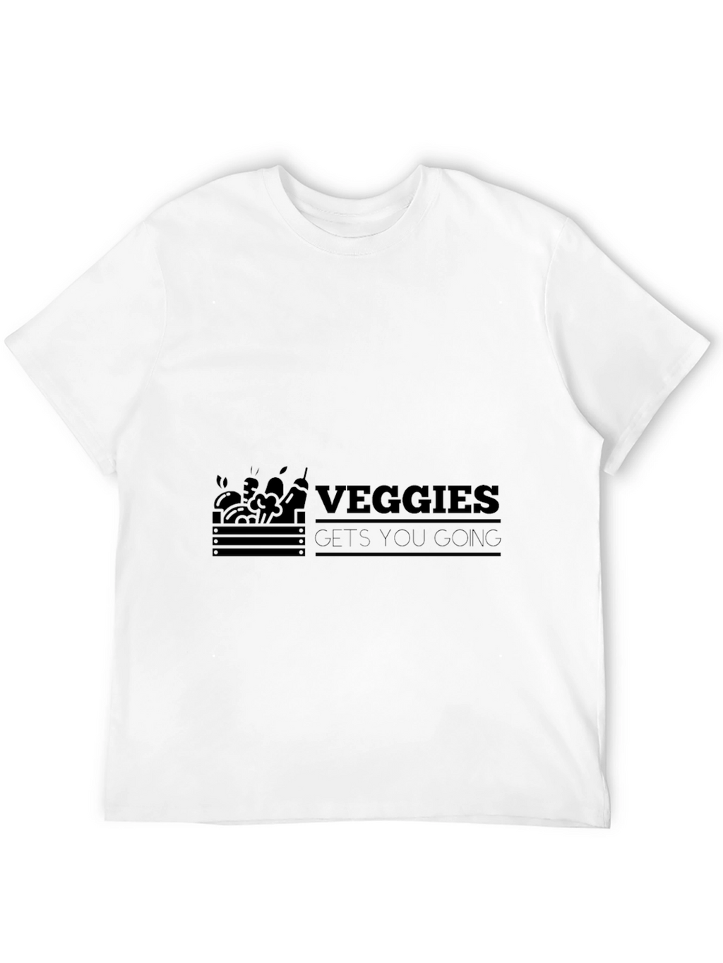 Veggies Gets You Going Black T-Shirt