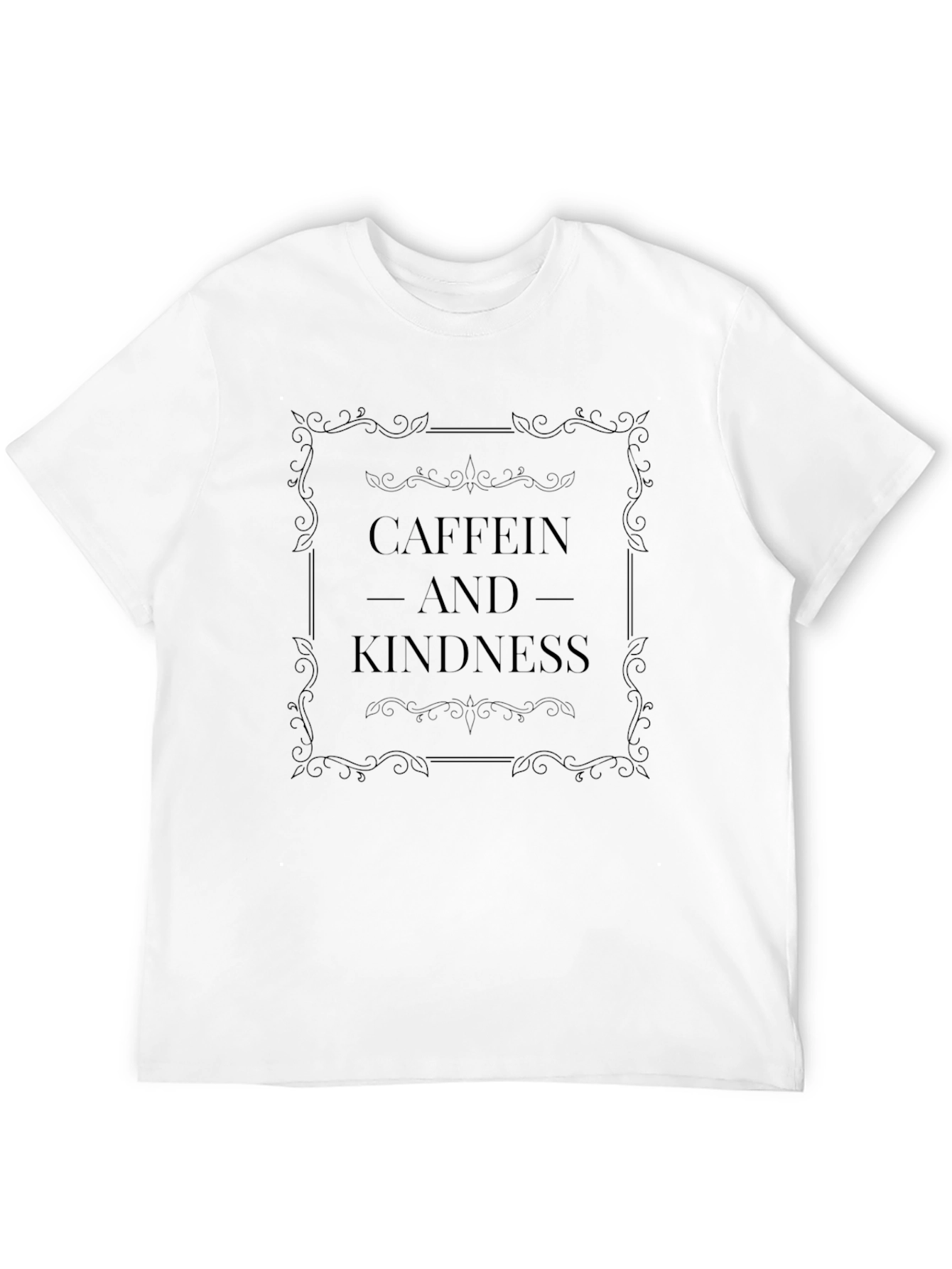 Caffein & Kindness Black T-Shirt