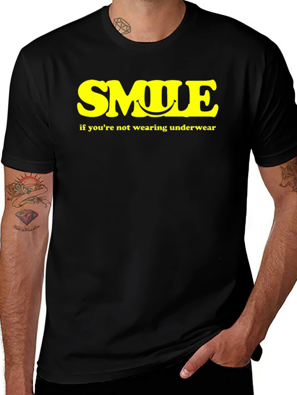 Smile Underwear Humor Tee