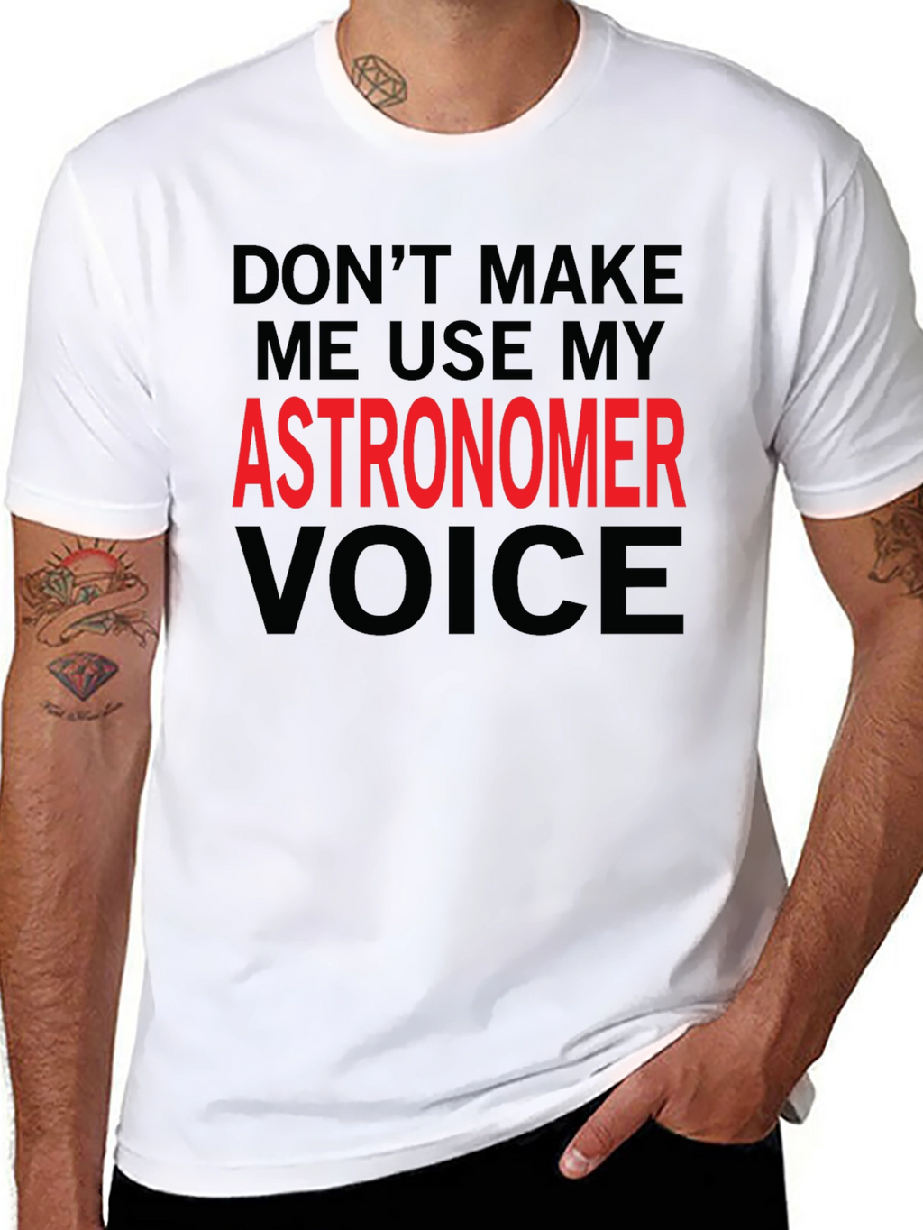 Astronomer Voice T-Shirt - Funny Space Science Tee
