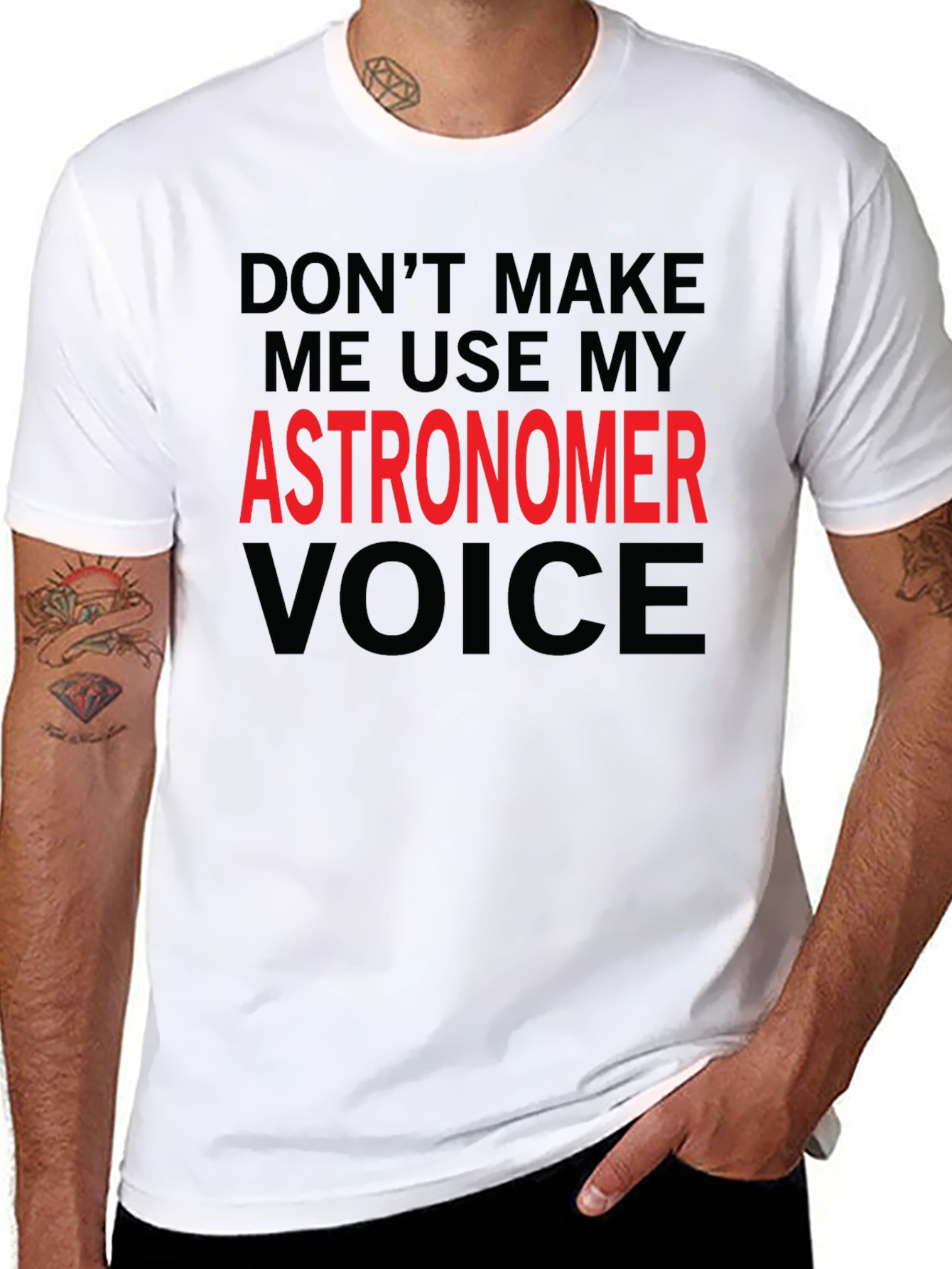 Astronomer Voice T-Shirt - Funny Space Science Tee