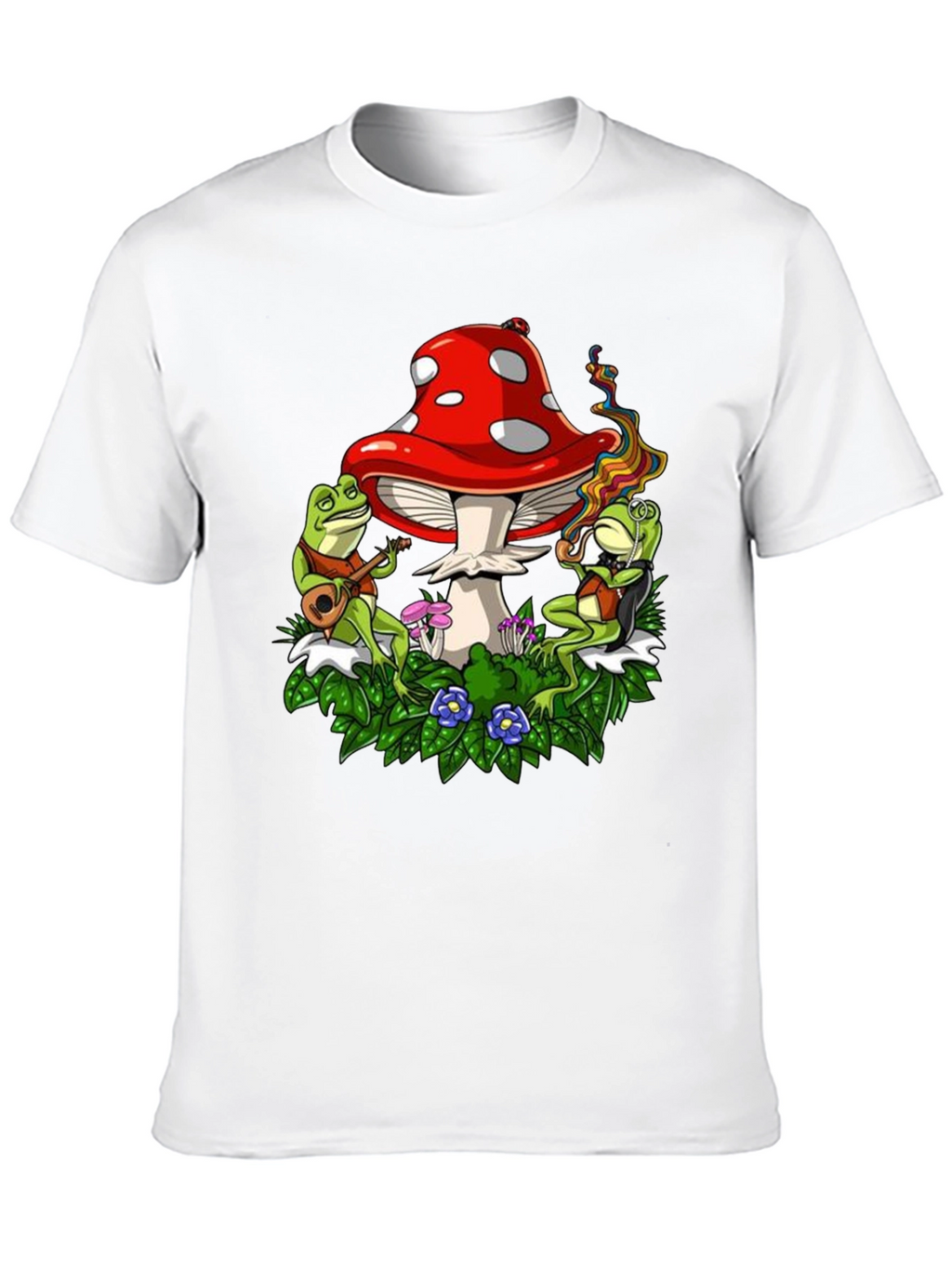 Mushroom Frog Music Graphic Tee