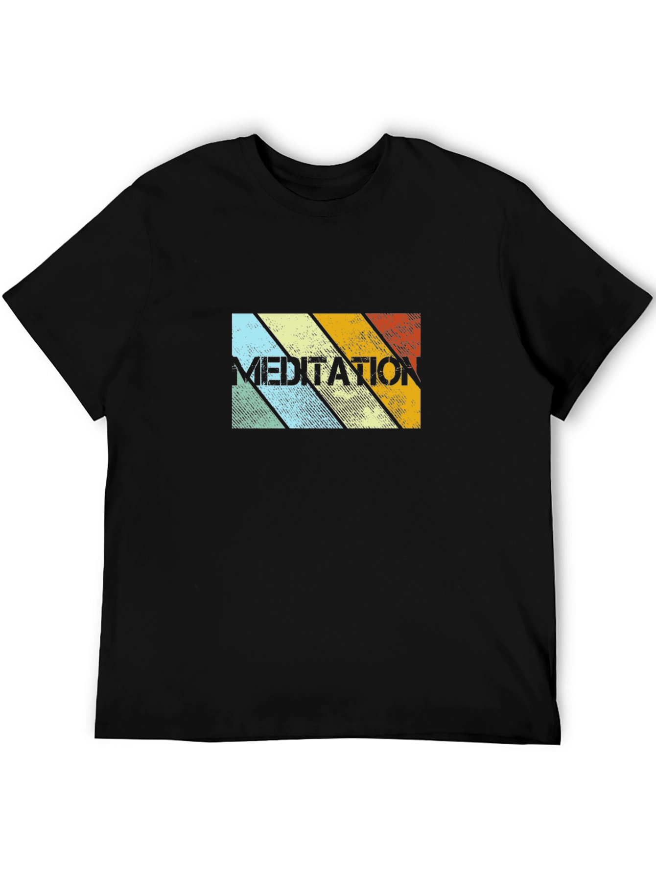 Retro Meditation Graphic T-Shirt - Comfort Fit