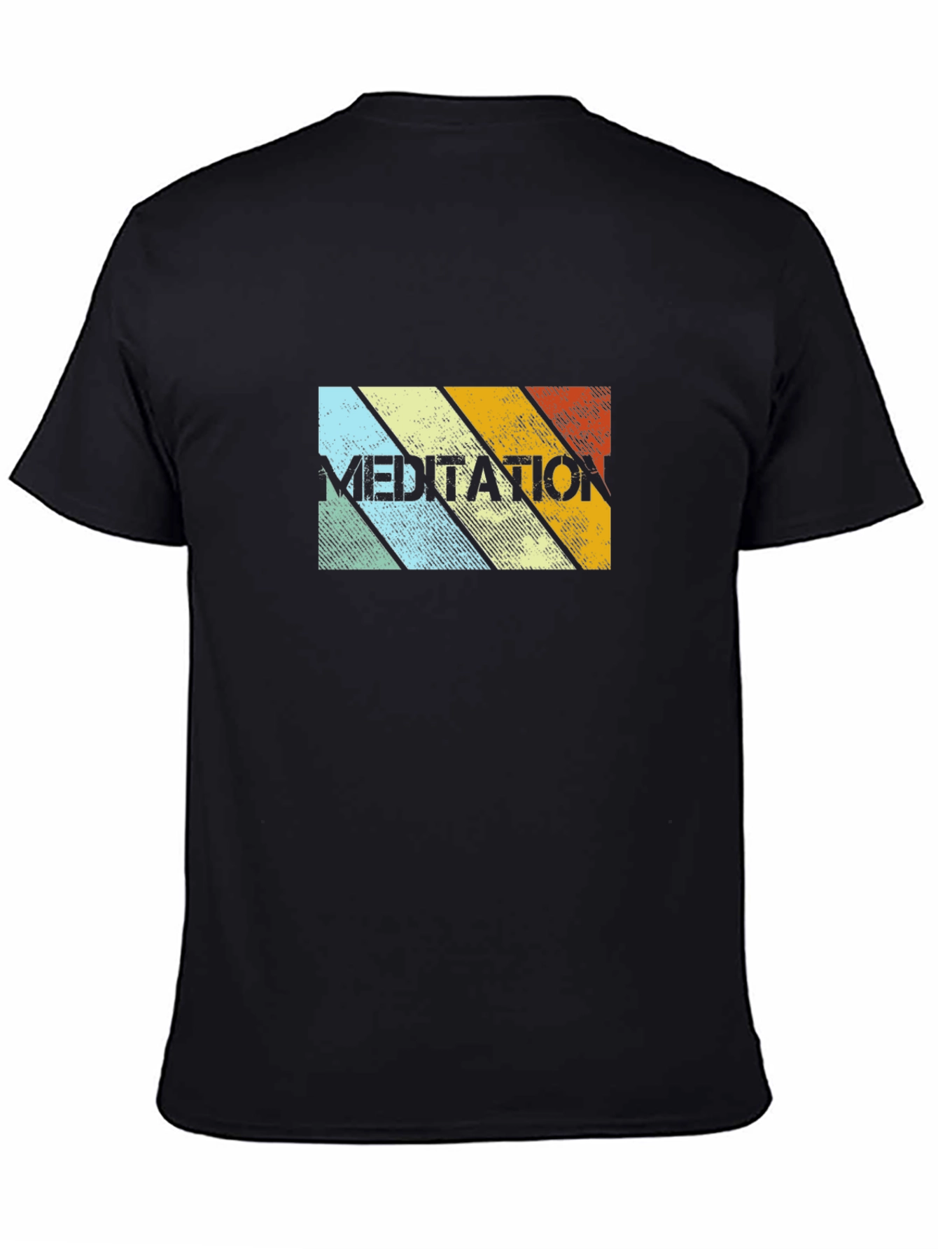 Retro Meditation Graphic T-Shirt - Comfort Fit