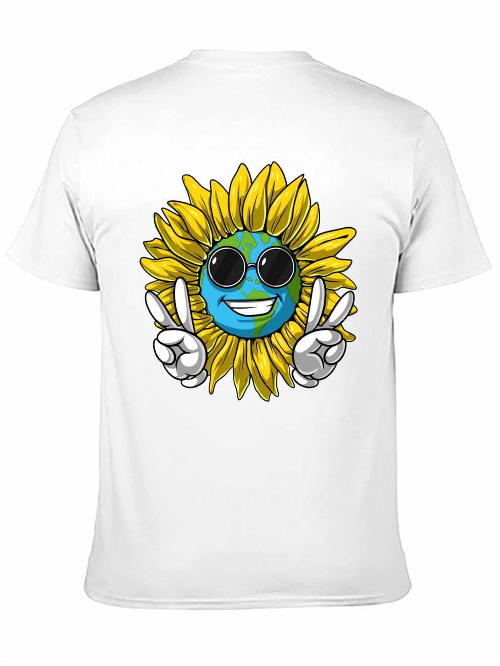 Earth Sunflower Graphic Tee - Peace & Style