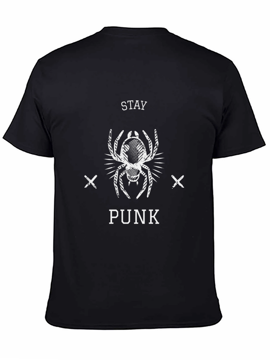 Stay Punk Graphic T-Shirt - Black Cotton