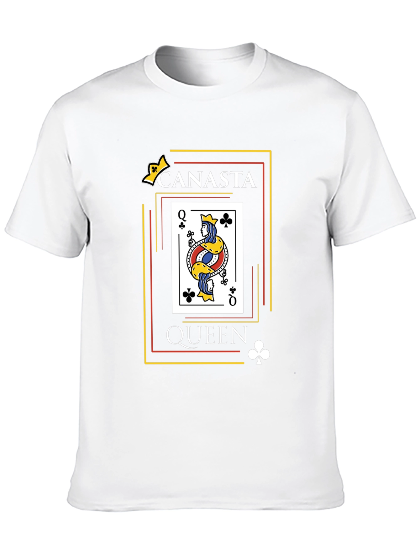 Canasta Queen Card T-Shirt - Black Graphic Tee