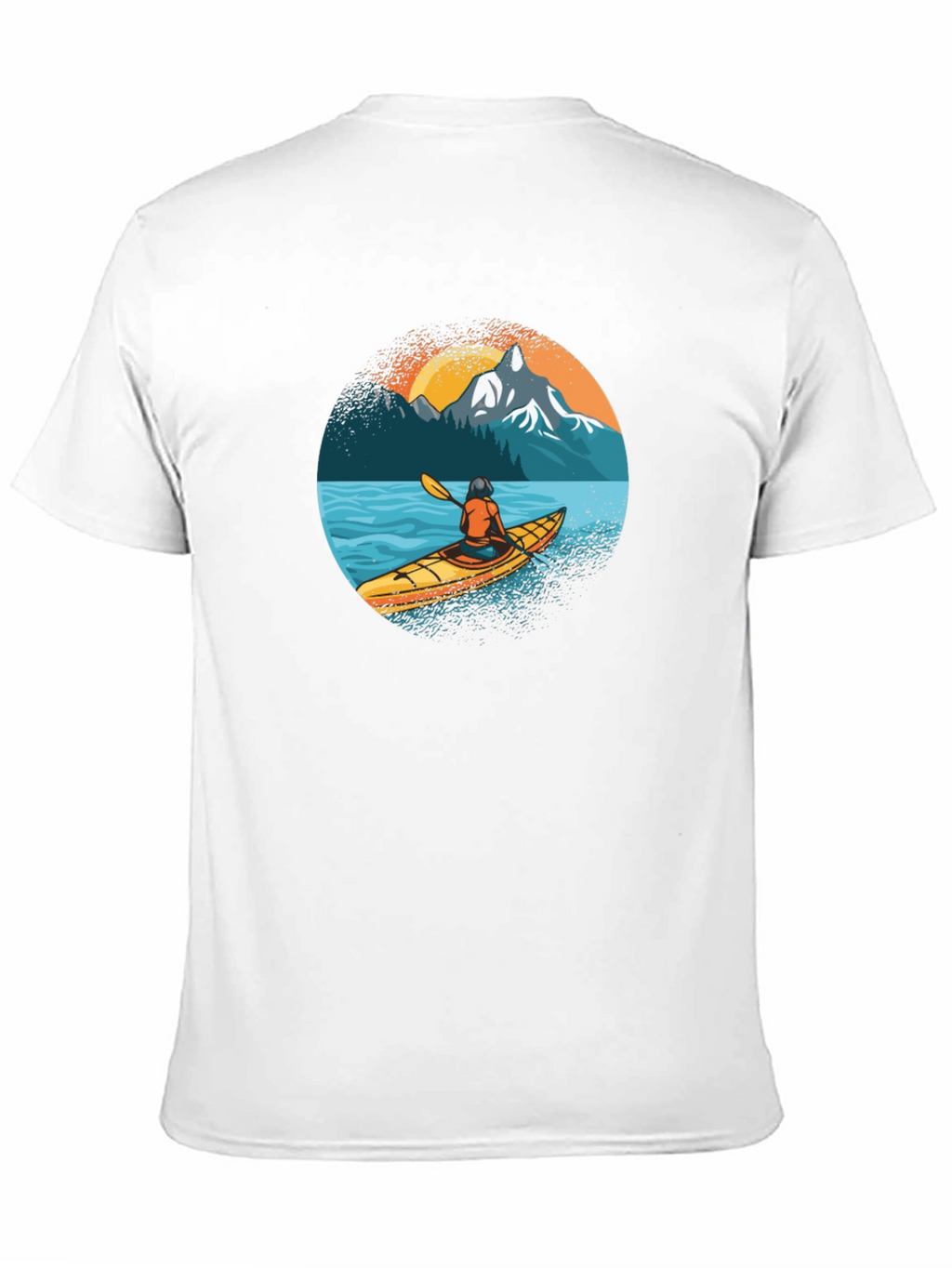 Kayaking Adventure Graphic Tee - Black