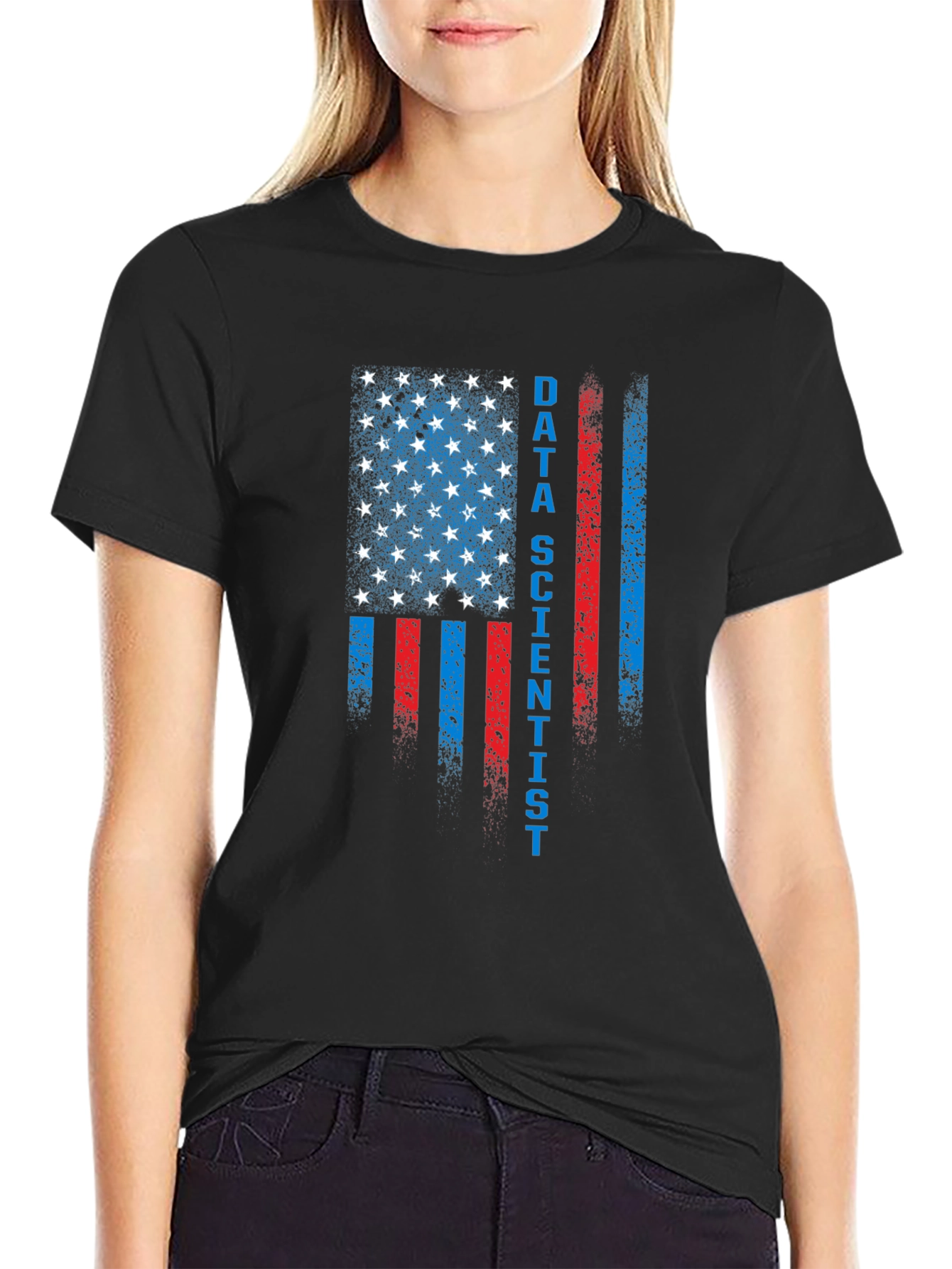 Data Scientist American Flag Patriotic T-Shirt