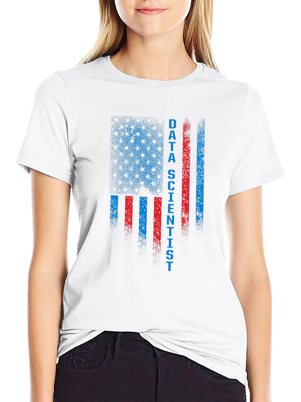 Data Scientist American Flag Patriotic T-Shirt