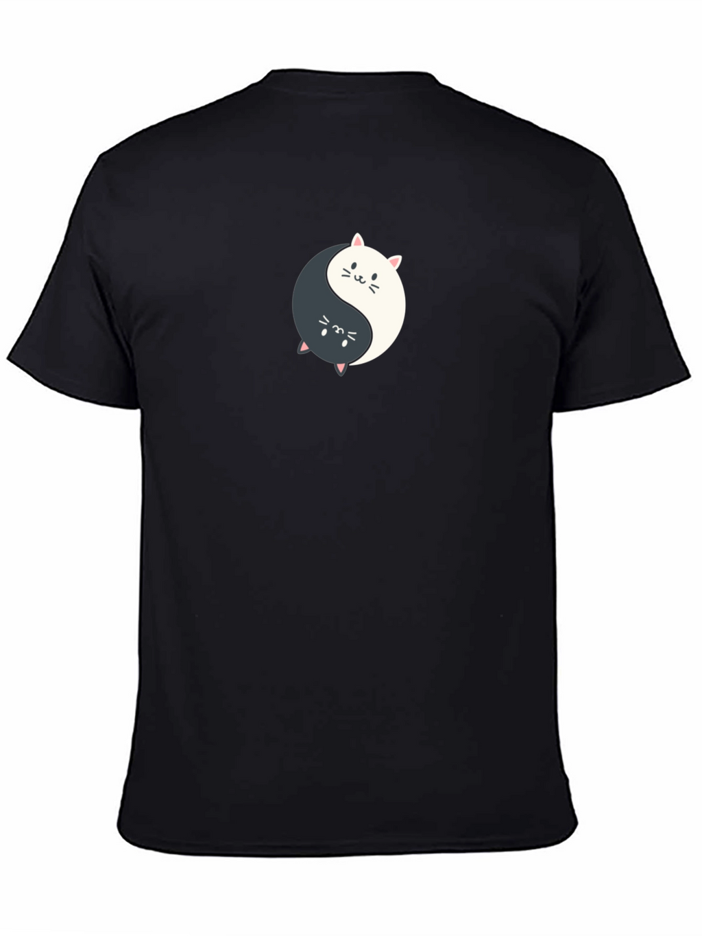 Yin Yang Cats Graphic Tee - Balance & Style!