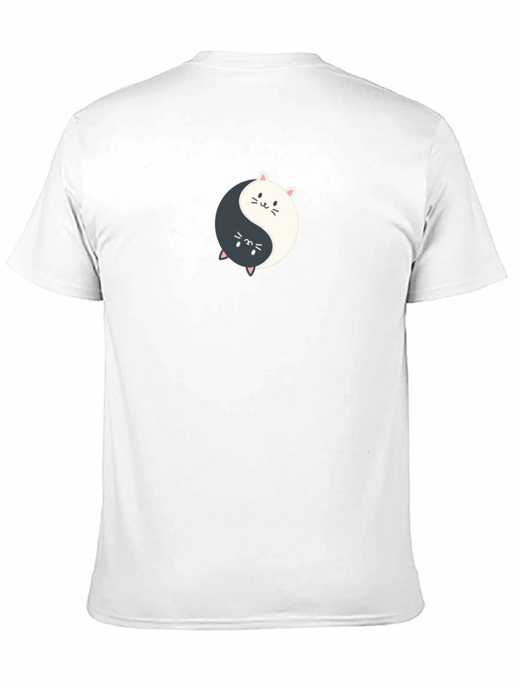 Yin Yang Cats Graphic Tee - Balance & Style!