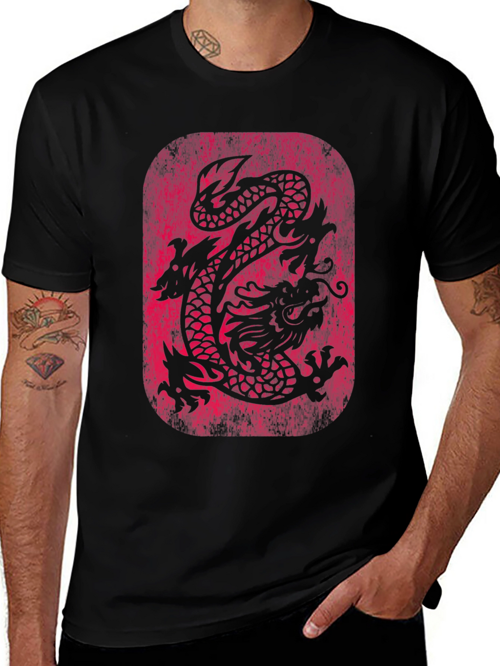 Dragon Graphic Tee - Asian Inspired Design