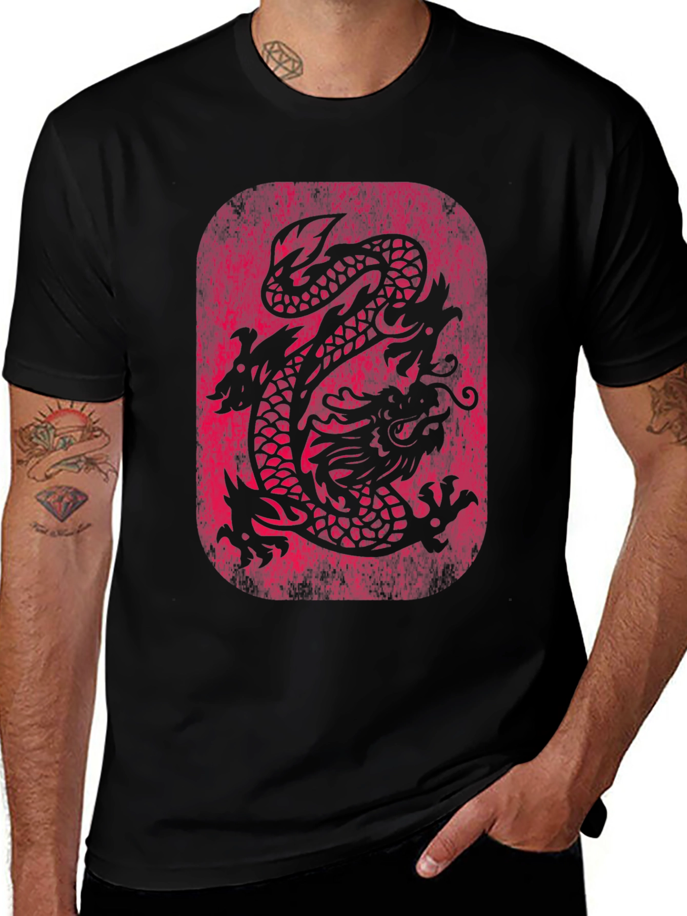 Dragon Graphic Tee - Asian Inspired Design