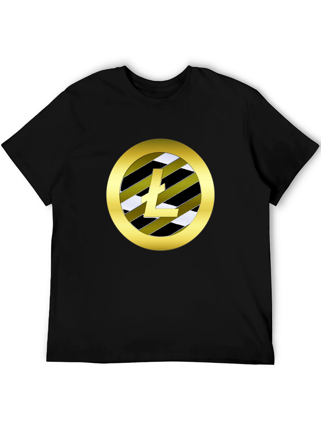 Litecoin Logo Black T-Shirt Crypto HODL Tee