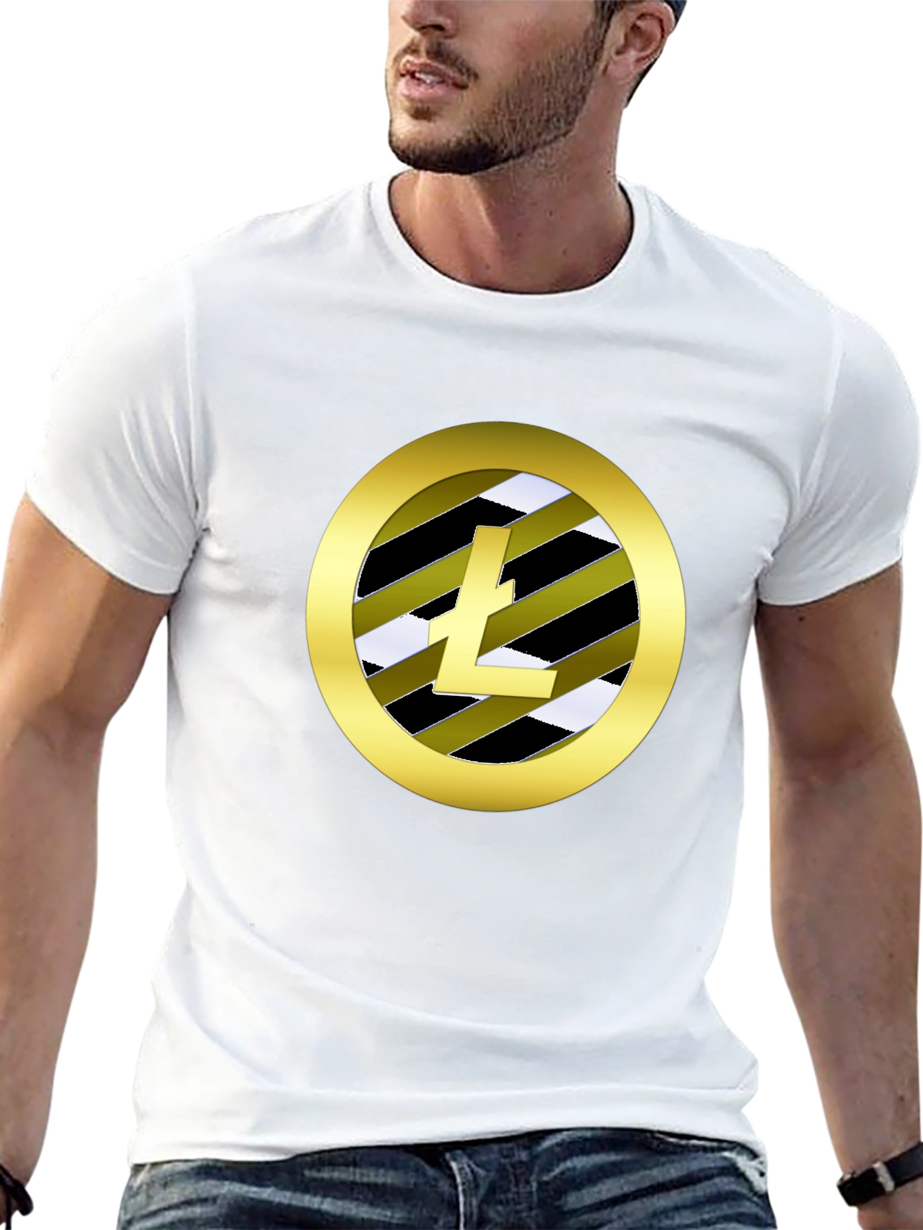Litecoin Logo Black T-Shirt Crypto HODL Tee