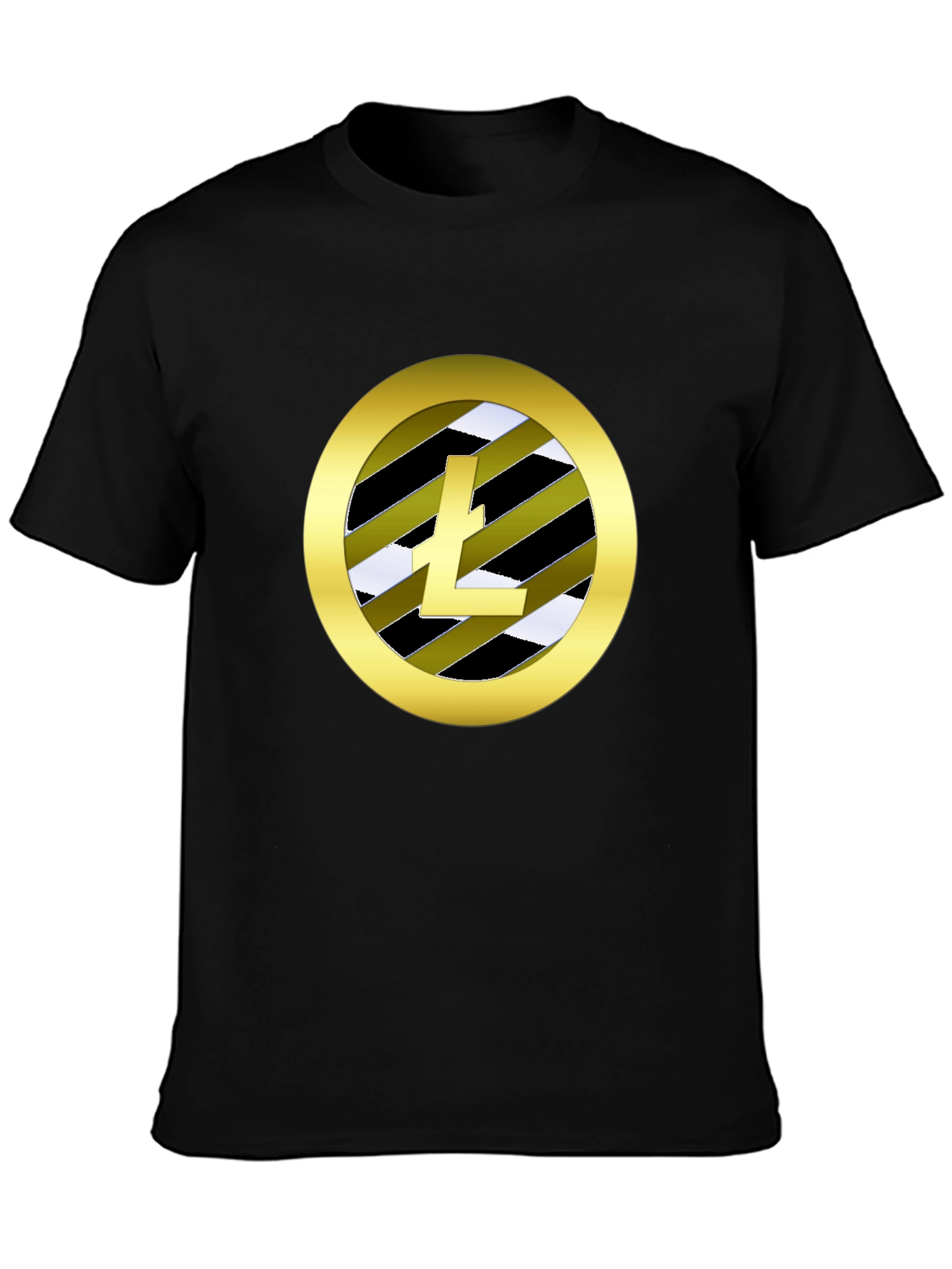 Litecoin Logo Black T-Shirt Crypto HODL Tee