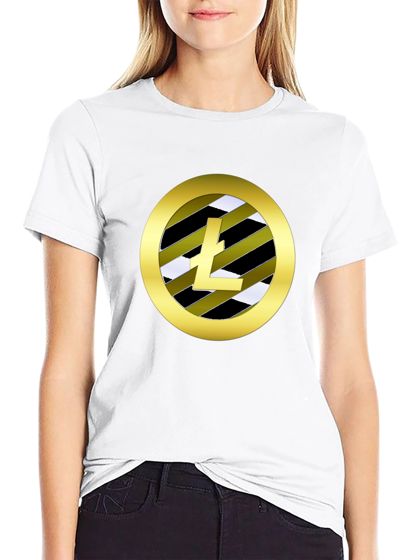 Litecoin Logo Black T-Shirt Crypto HODL Tee