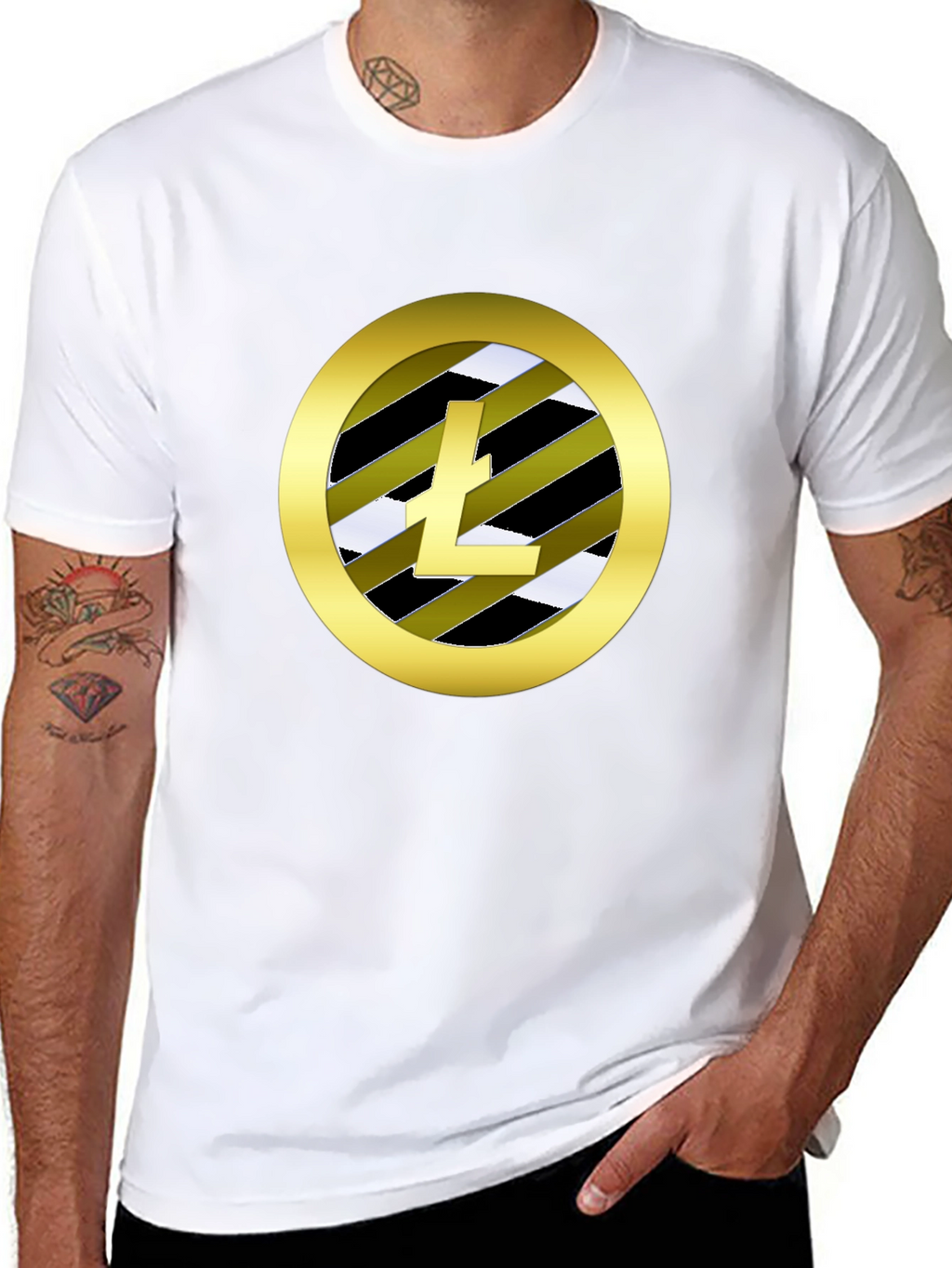 Litecoin Logo Black T-Shirt Crypto HODL Tee
