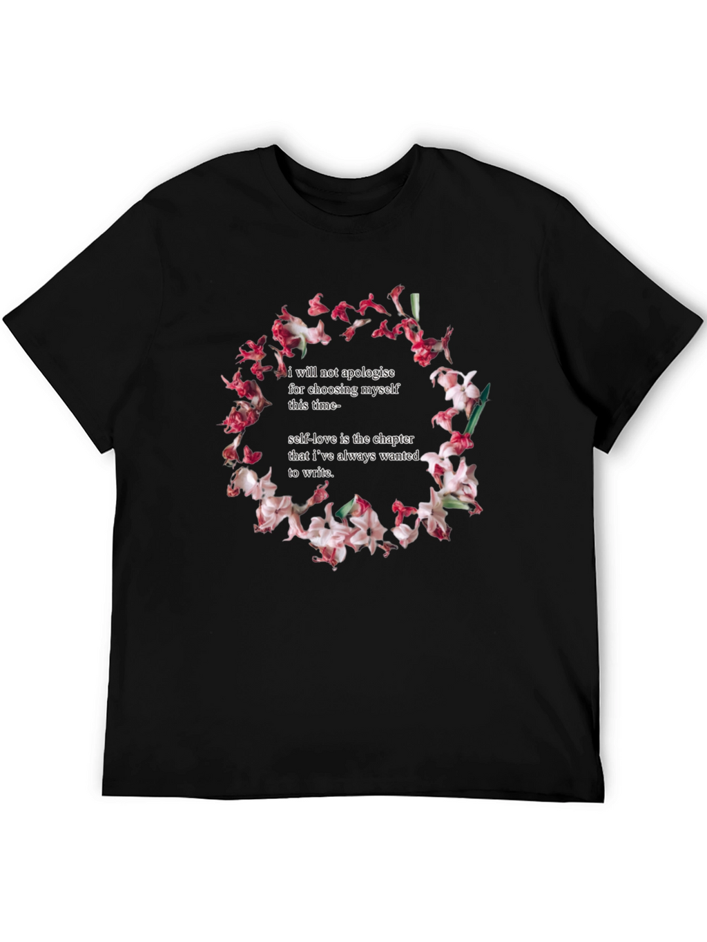 Floral Self-Love Statement T-Shirt