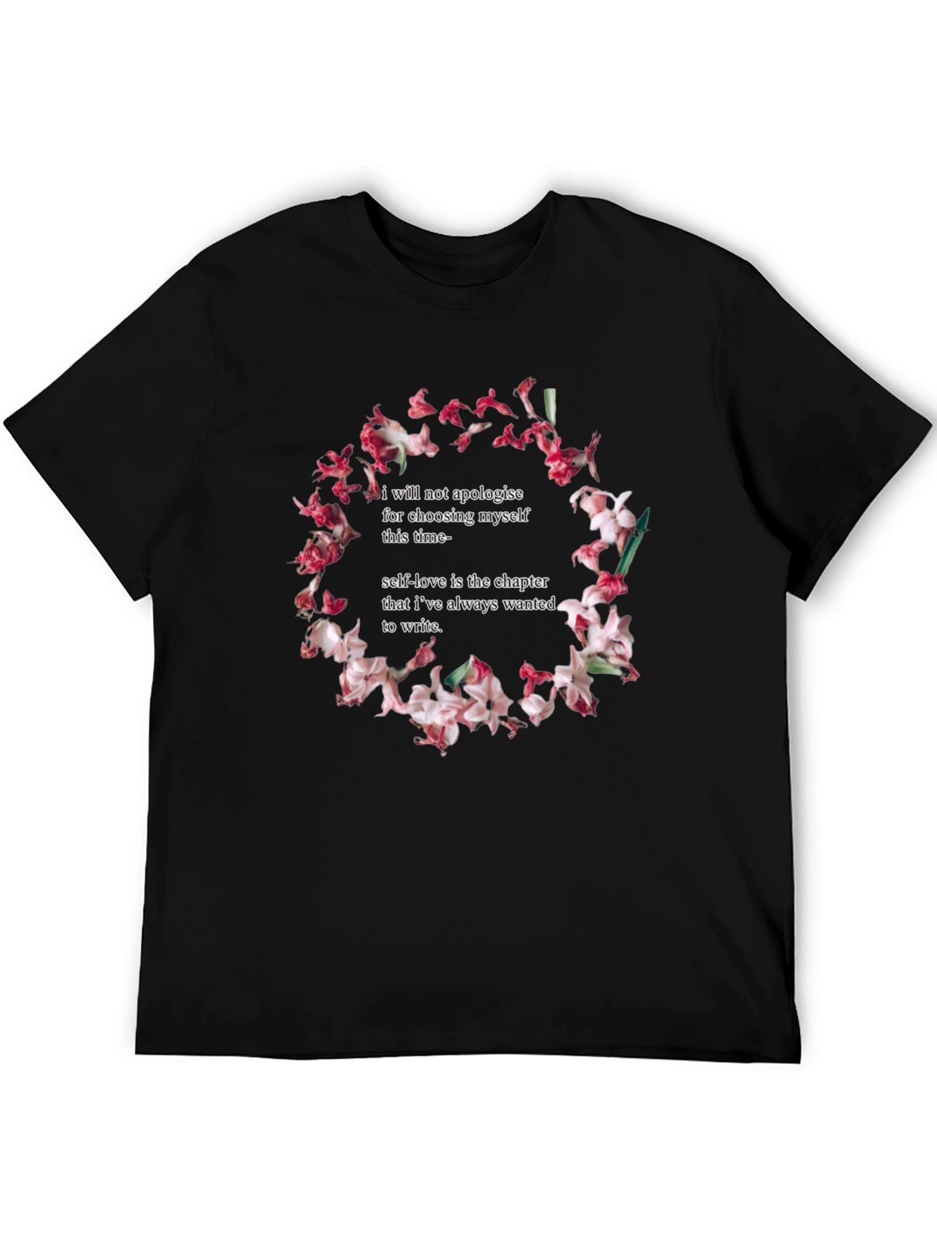Floral Self-Love Statement T-Shirt