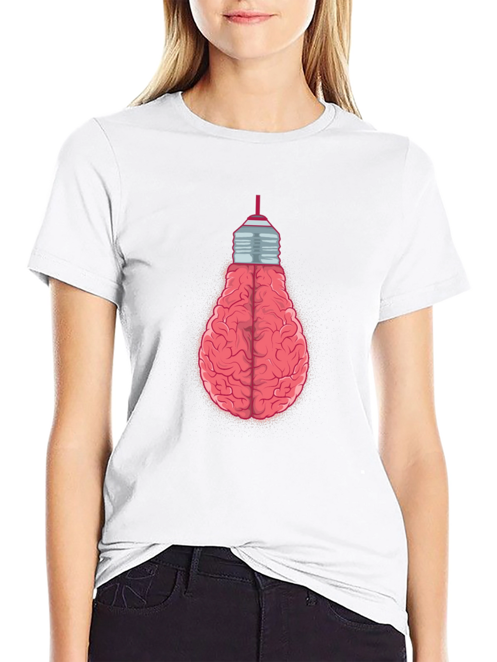 Brain Bulb T-Shirt - Creative Idea Tee