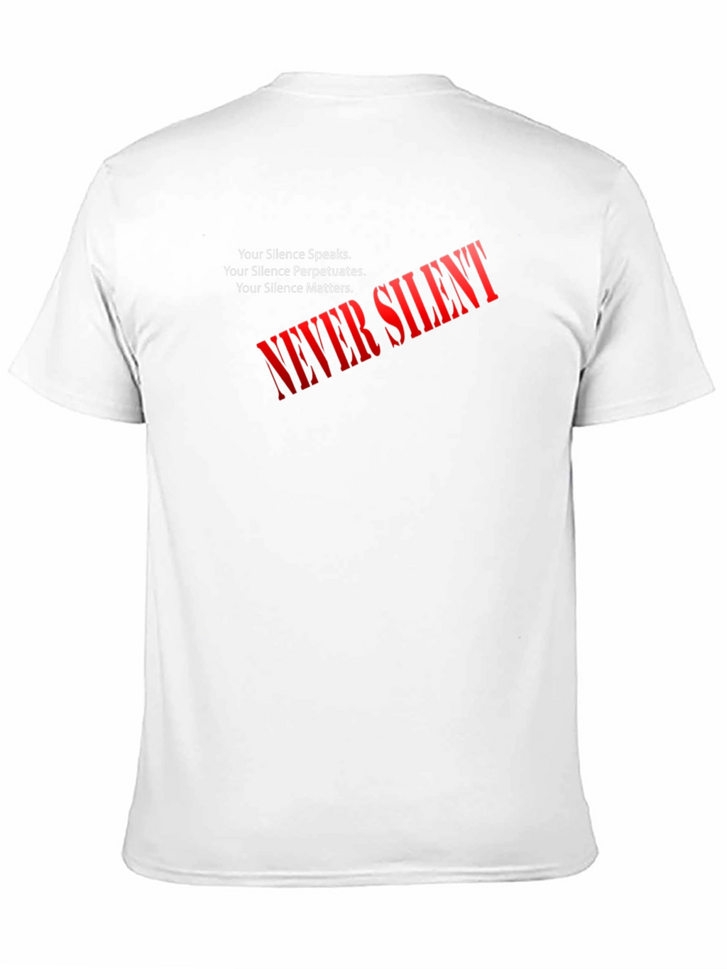 Never Silent Statement Graphic Tee