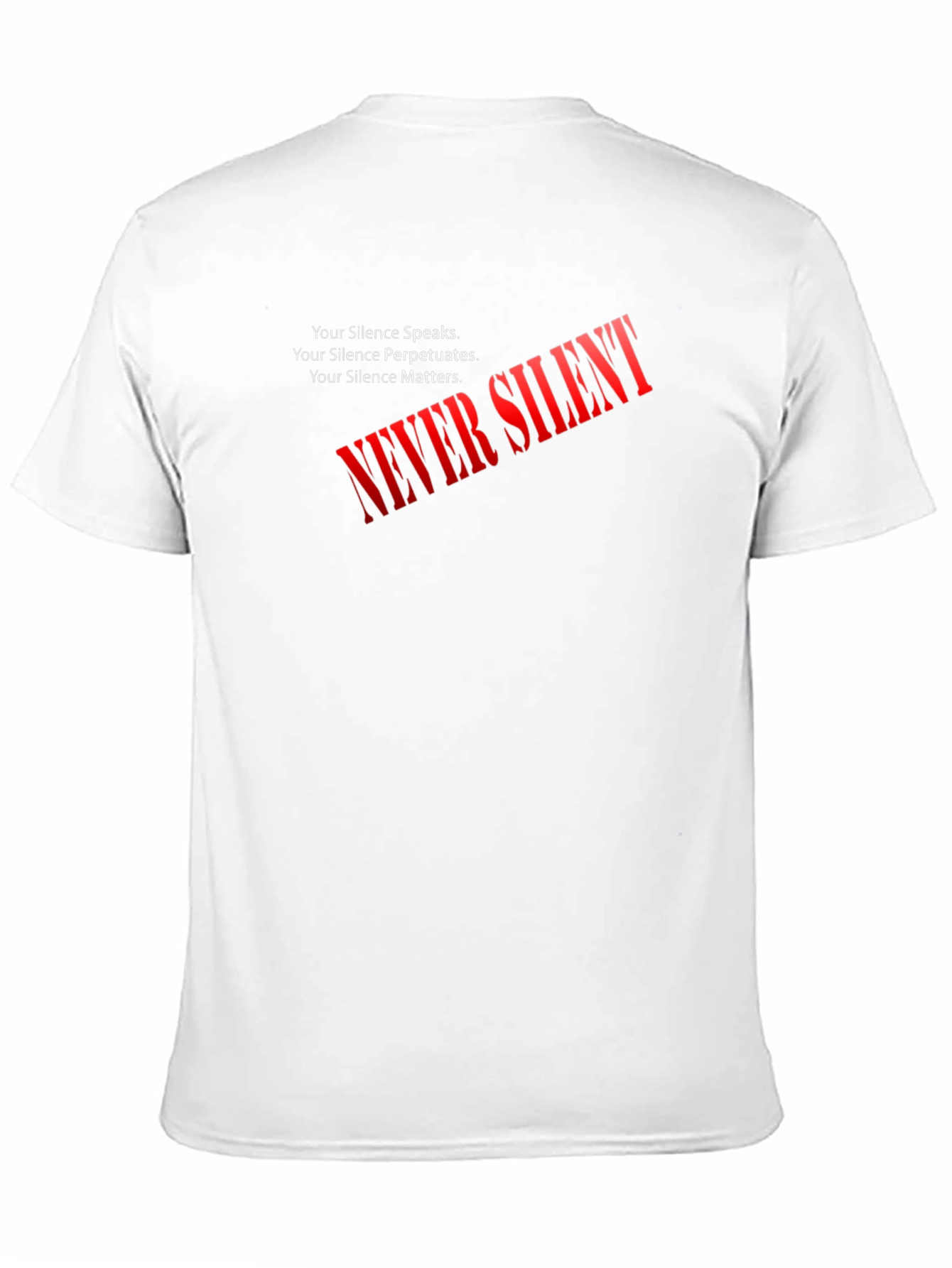 Never Silent Statement Graphic Tee