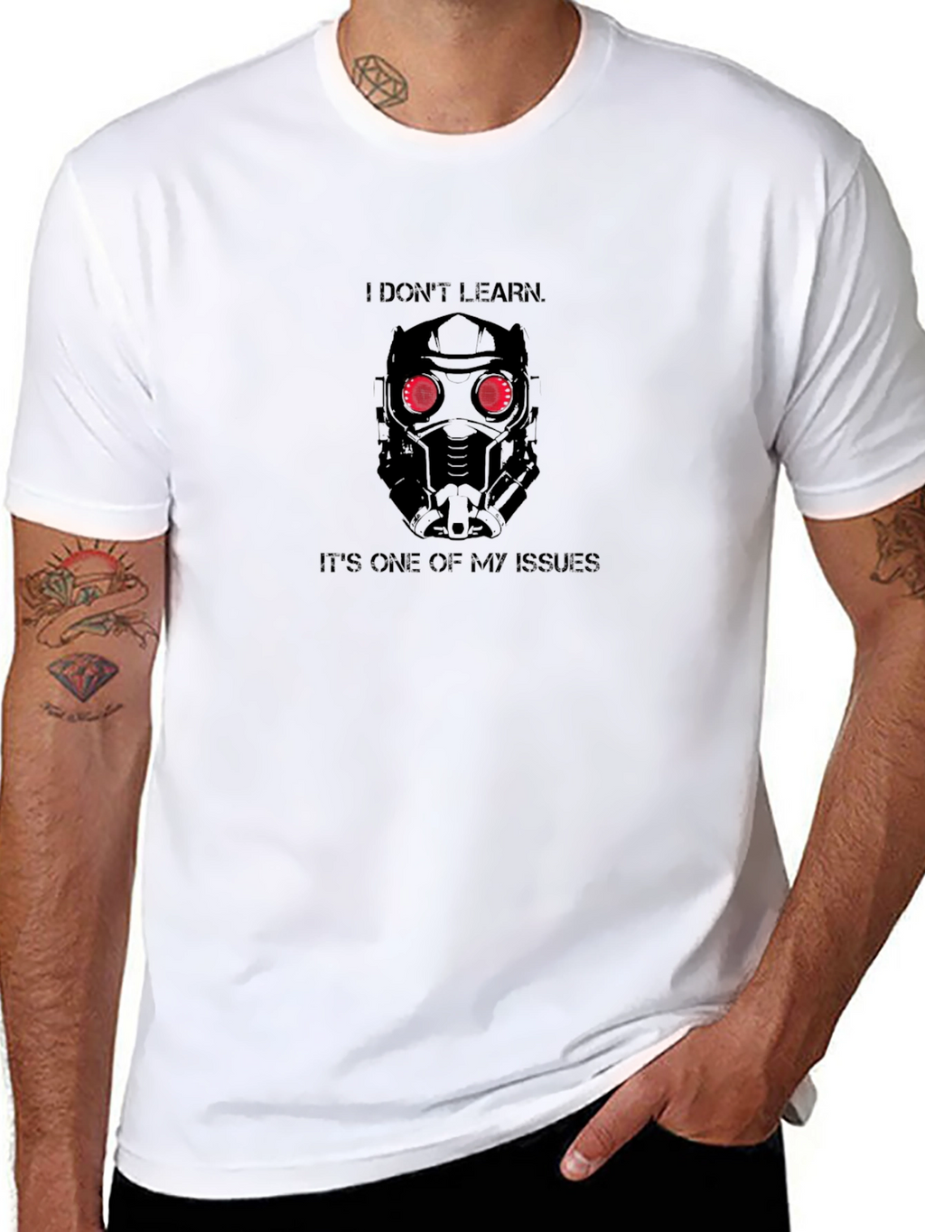 Star-Lord I Dont Learn Black T-Shirt