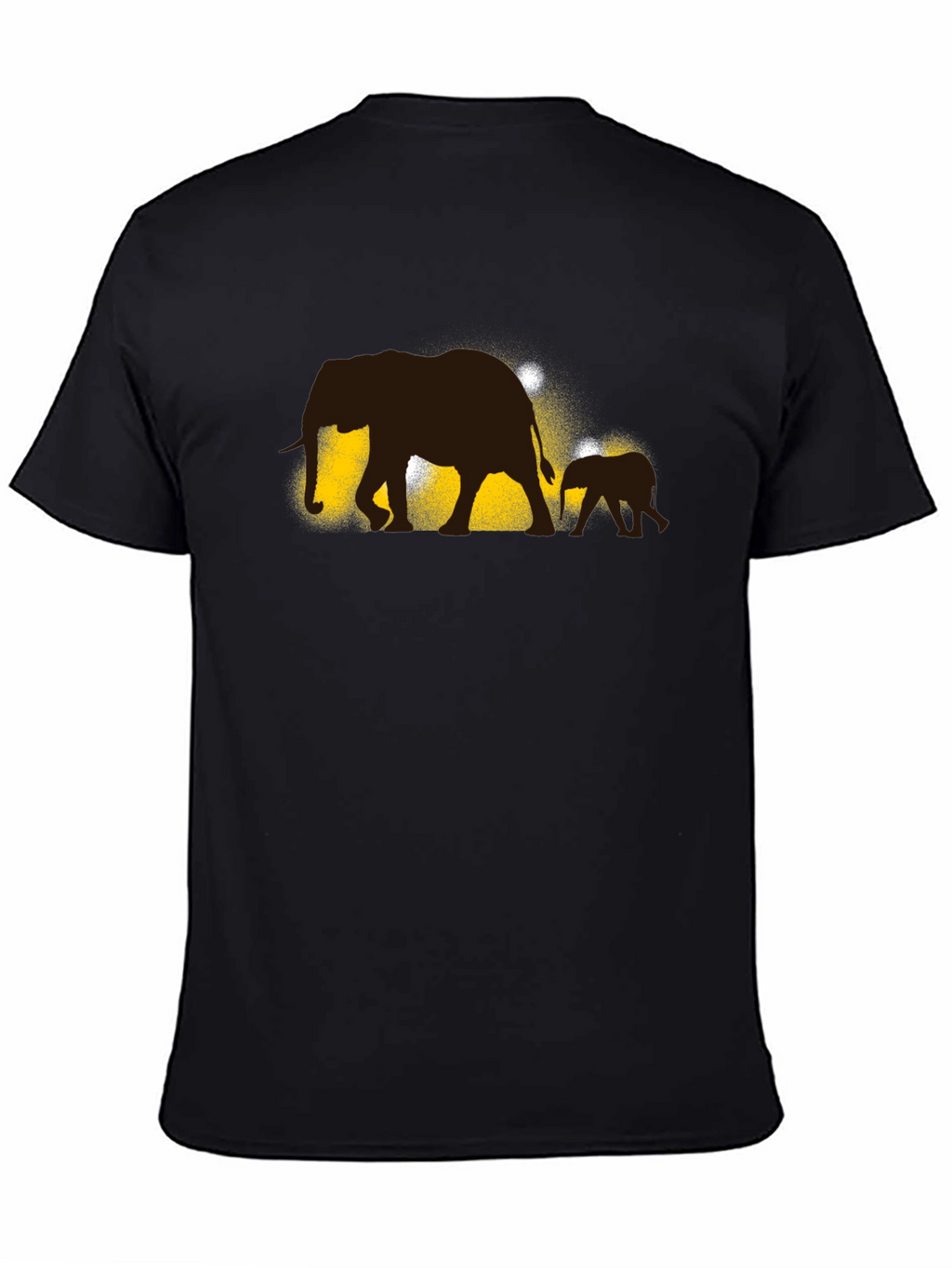 Elephant Family Black T-Shirt