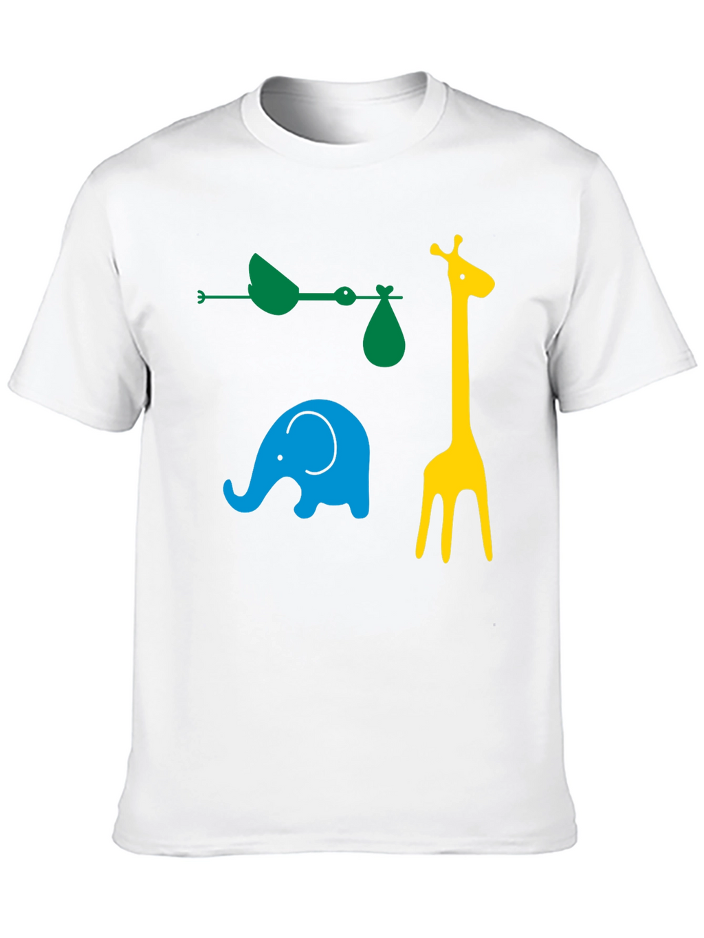 Fun Animals Graphic Tee - Black Cotton Casual Shirt