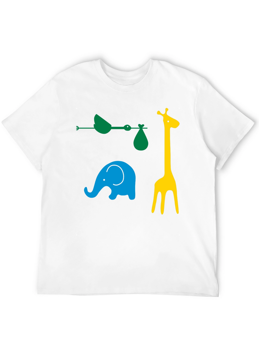 Fun Animals Graphic Tee - Black Cotton Casual Shirt