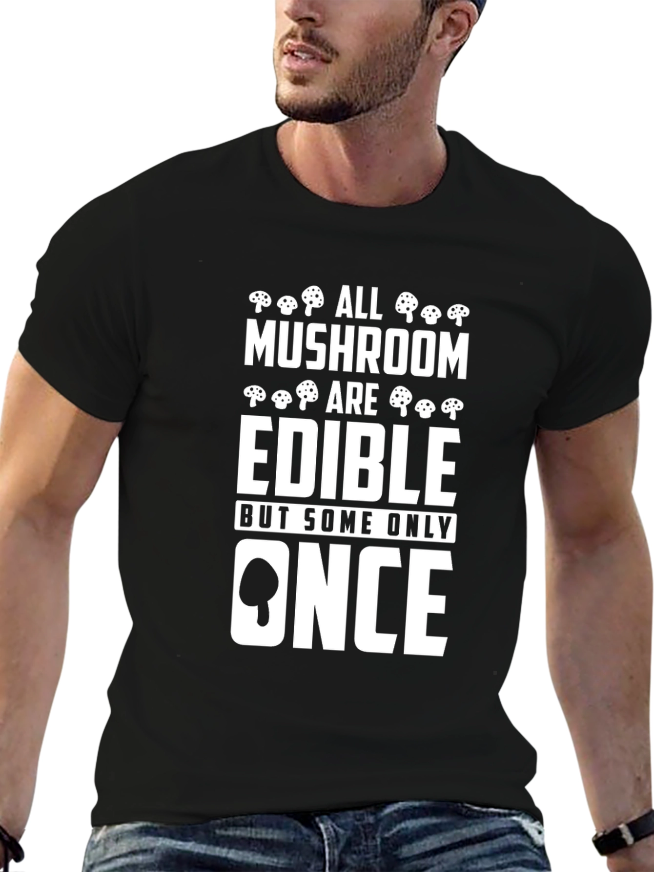 Edible Mushroom T-Shirt - Funny Graphic Tee