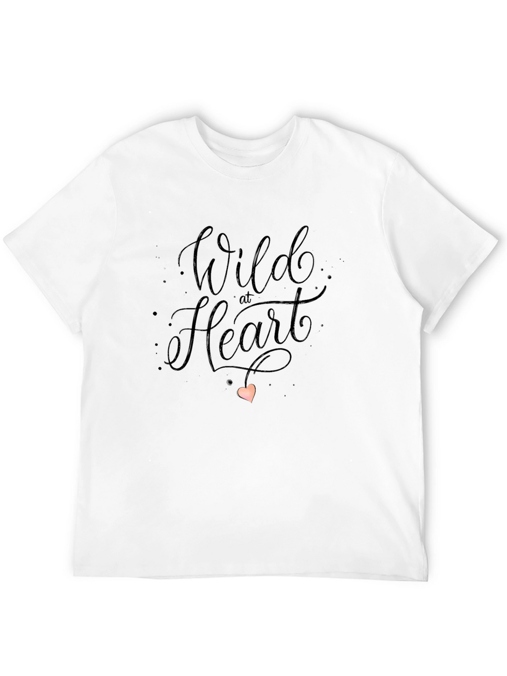 Wild at Heart Graphic Tee - Black Cotton Shirt